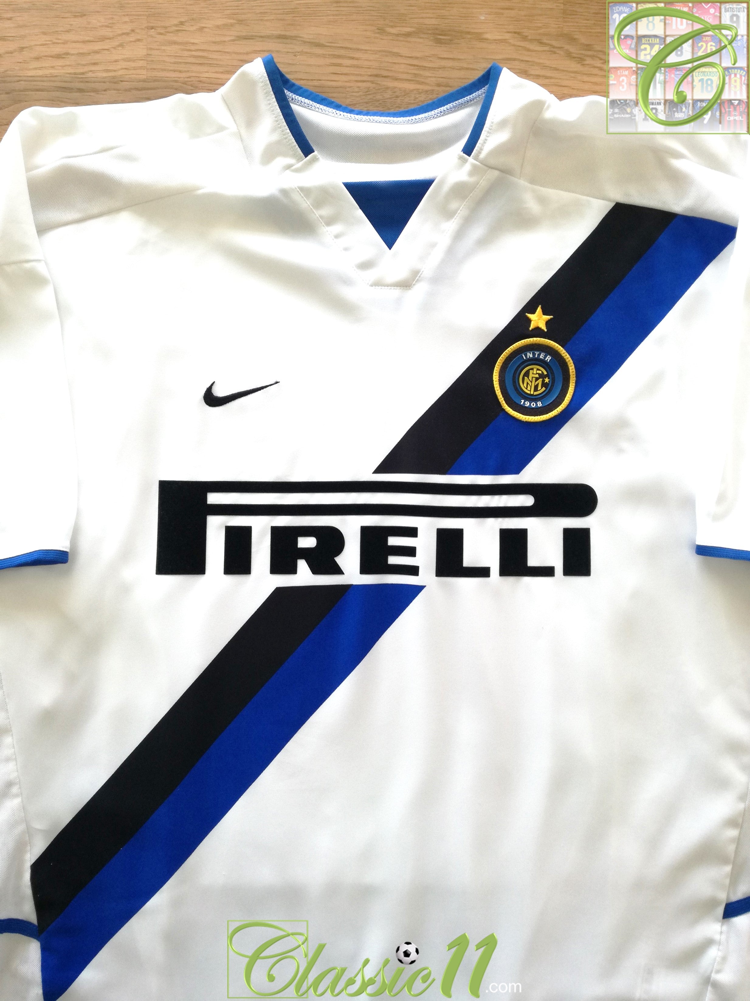 2002/03 Internazionale Away Player Issue Football Shirt (XL)