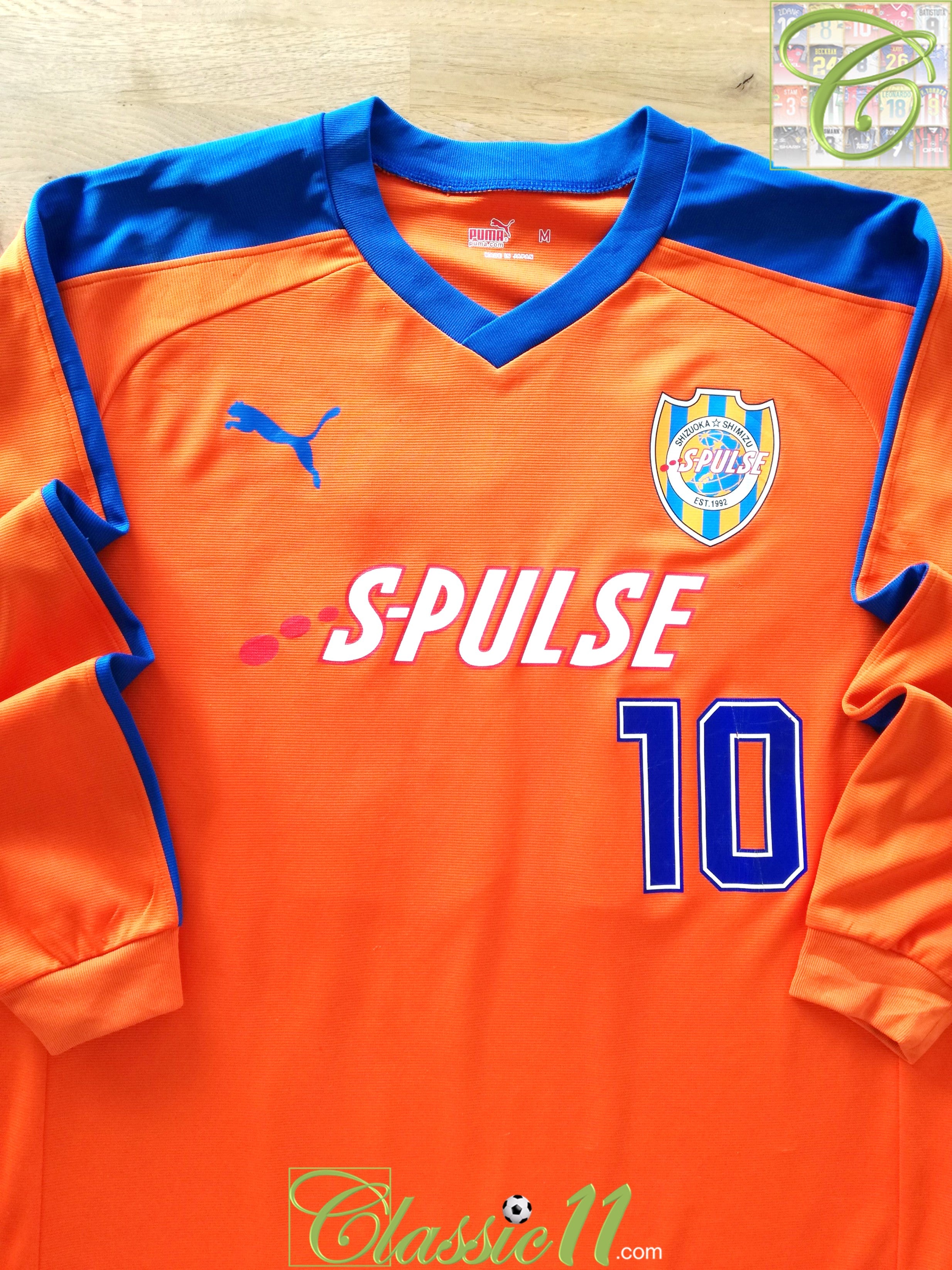 2008 Shimizu S-Pulse Home Academy Football Shirt. #10 (M)