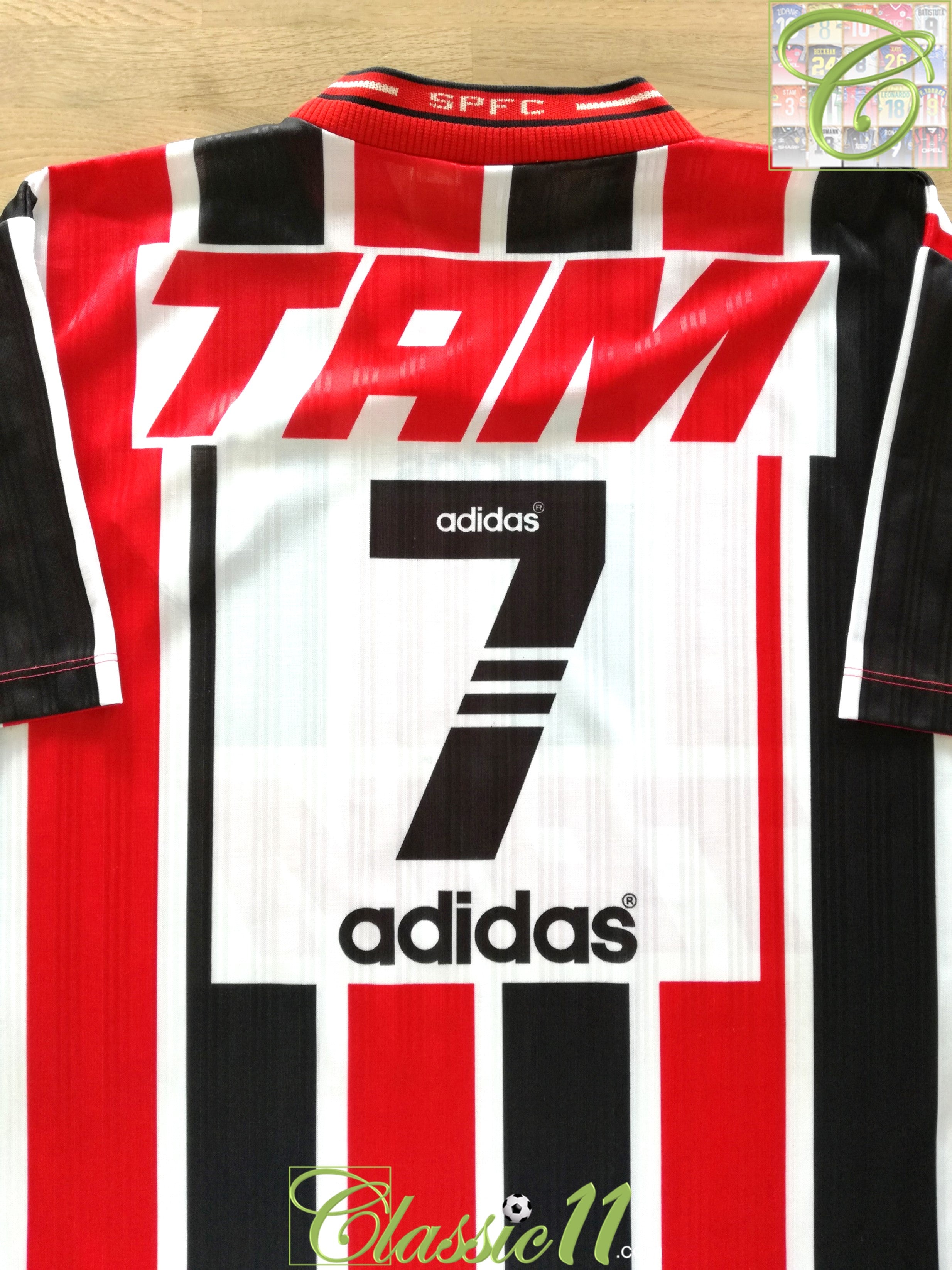 1996 Sao Paulo Away Football Shirt #7 (XL)