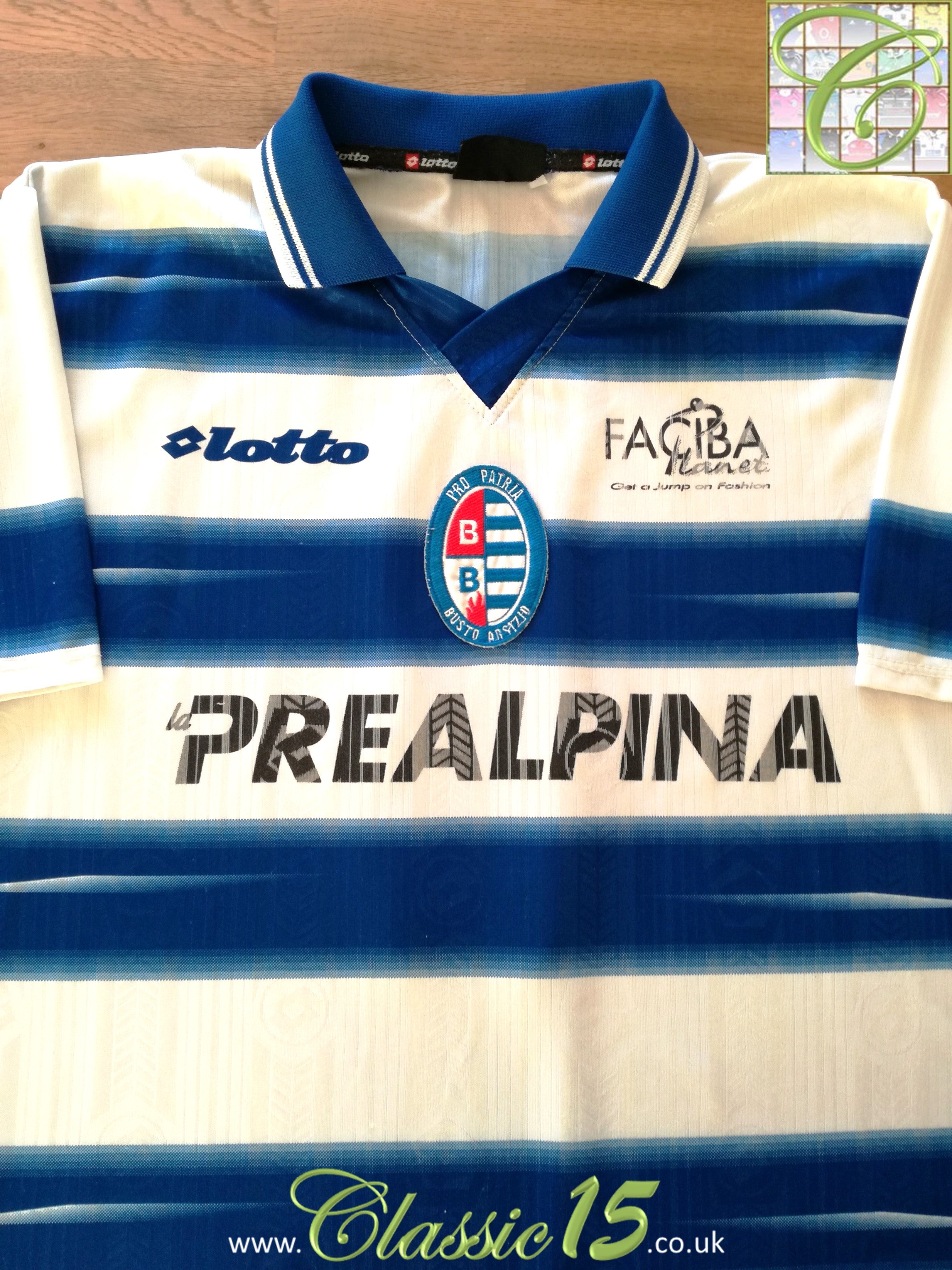 1999/00 Pro Patria Home Football Shirt #5 (L)