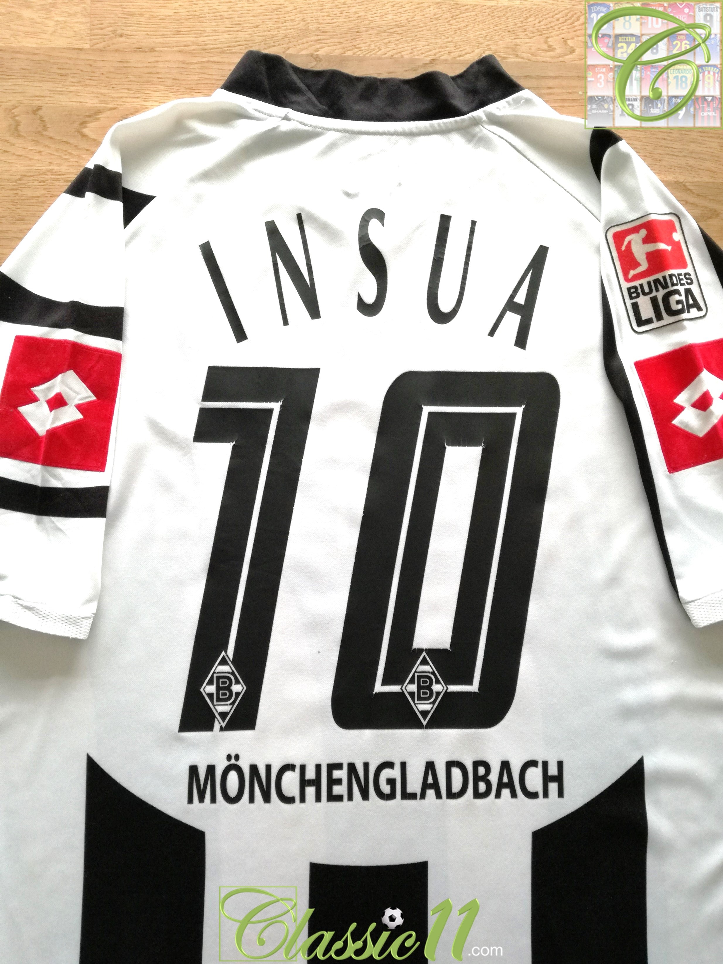 2006/07 Borussia M'gladbach Home Bundesliga Football Shirt Insua #10 (XXL)