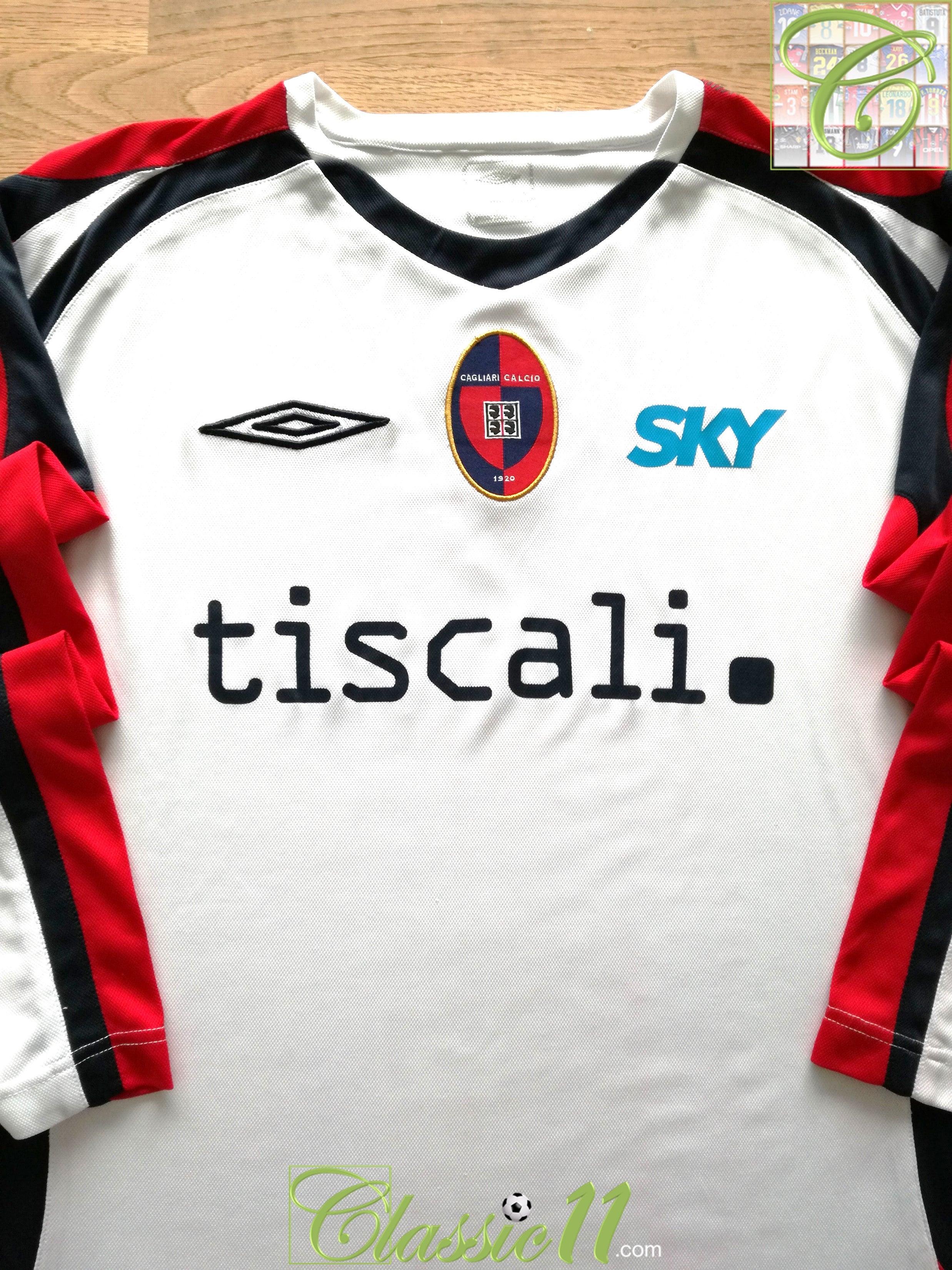 2007/08 Cagliari Football Training Shirt (L)