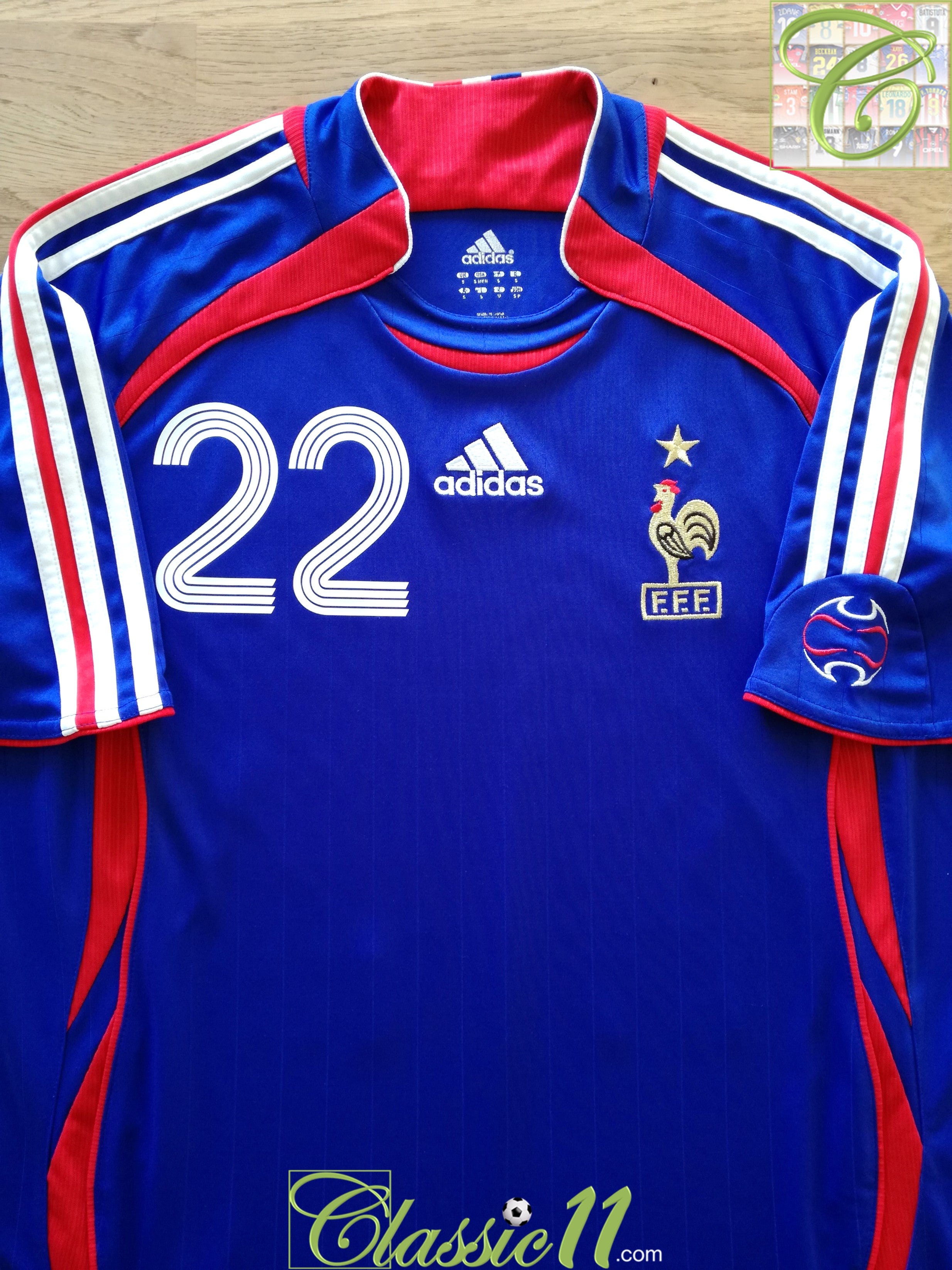 2006/07 France Home Football Shirt Ribery #7 (S)