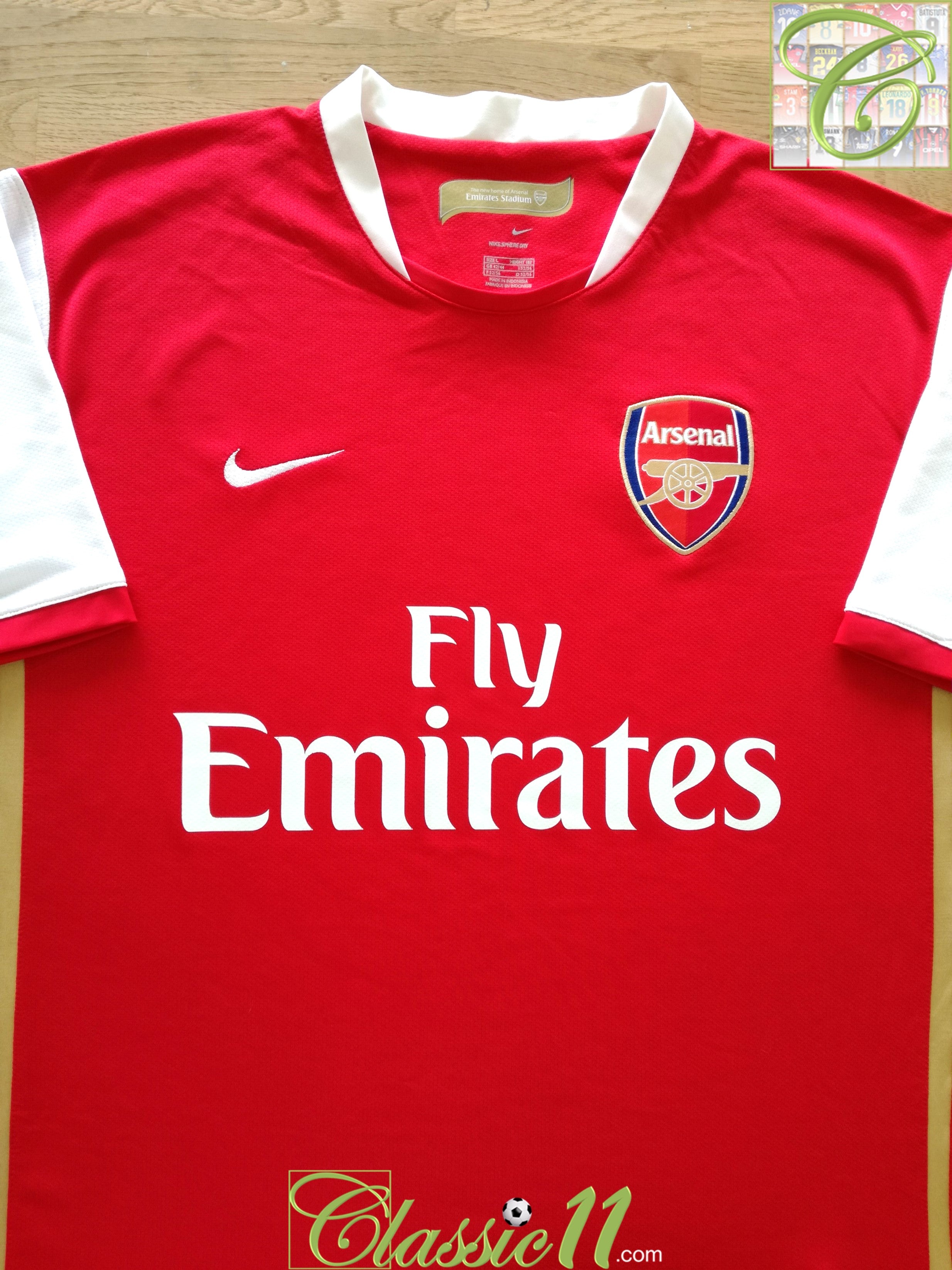 200607 Arsenal Home Football Shirt Old Vintage Soccer Jersey