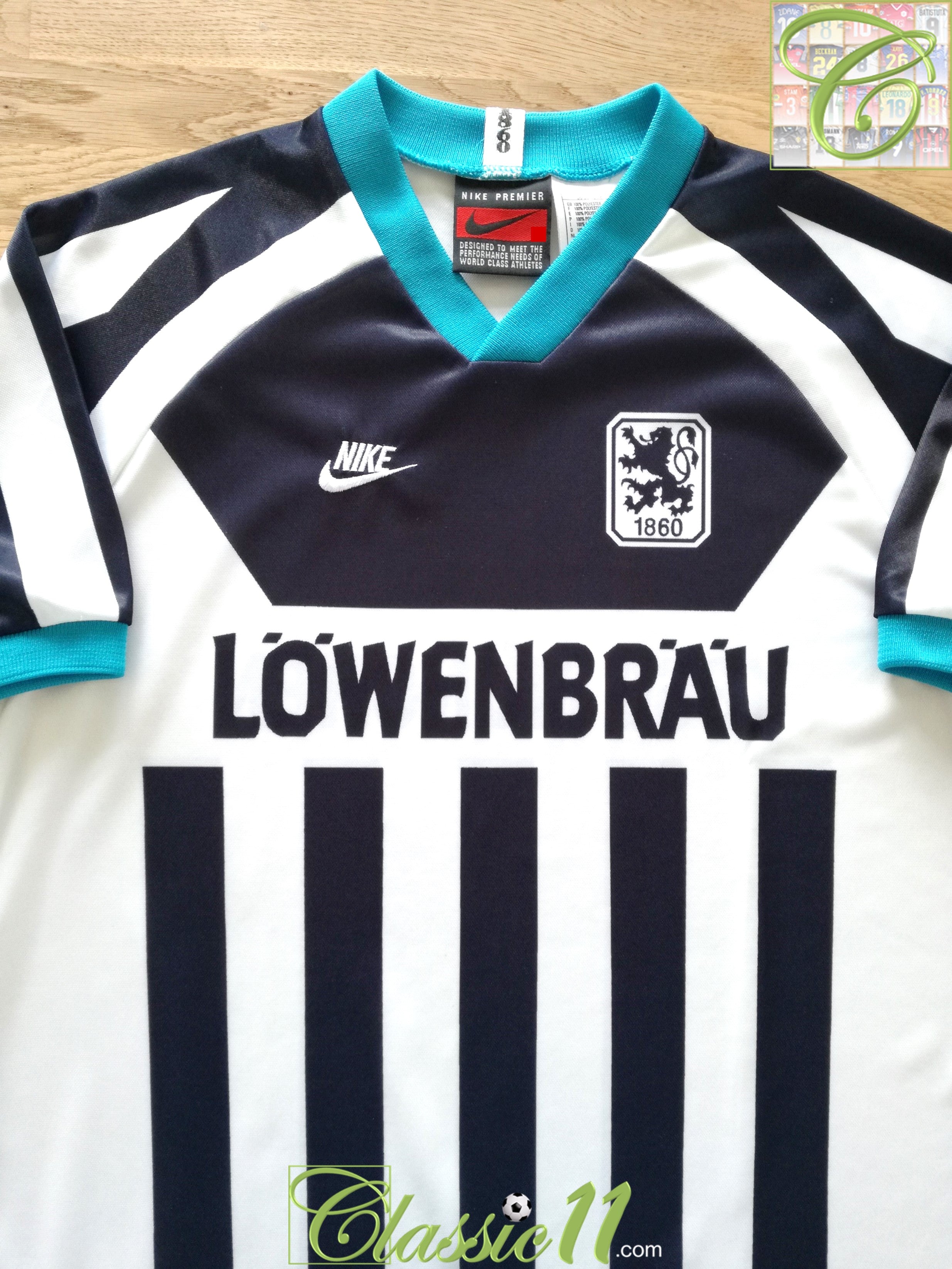 1860 Munich 1995 - 1996 Home football Nike shirt size Small