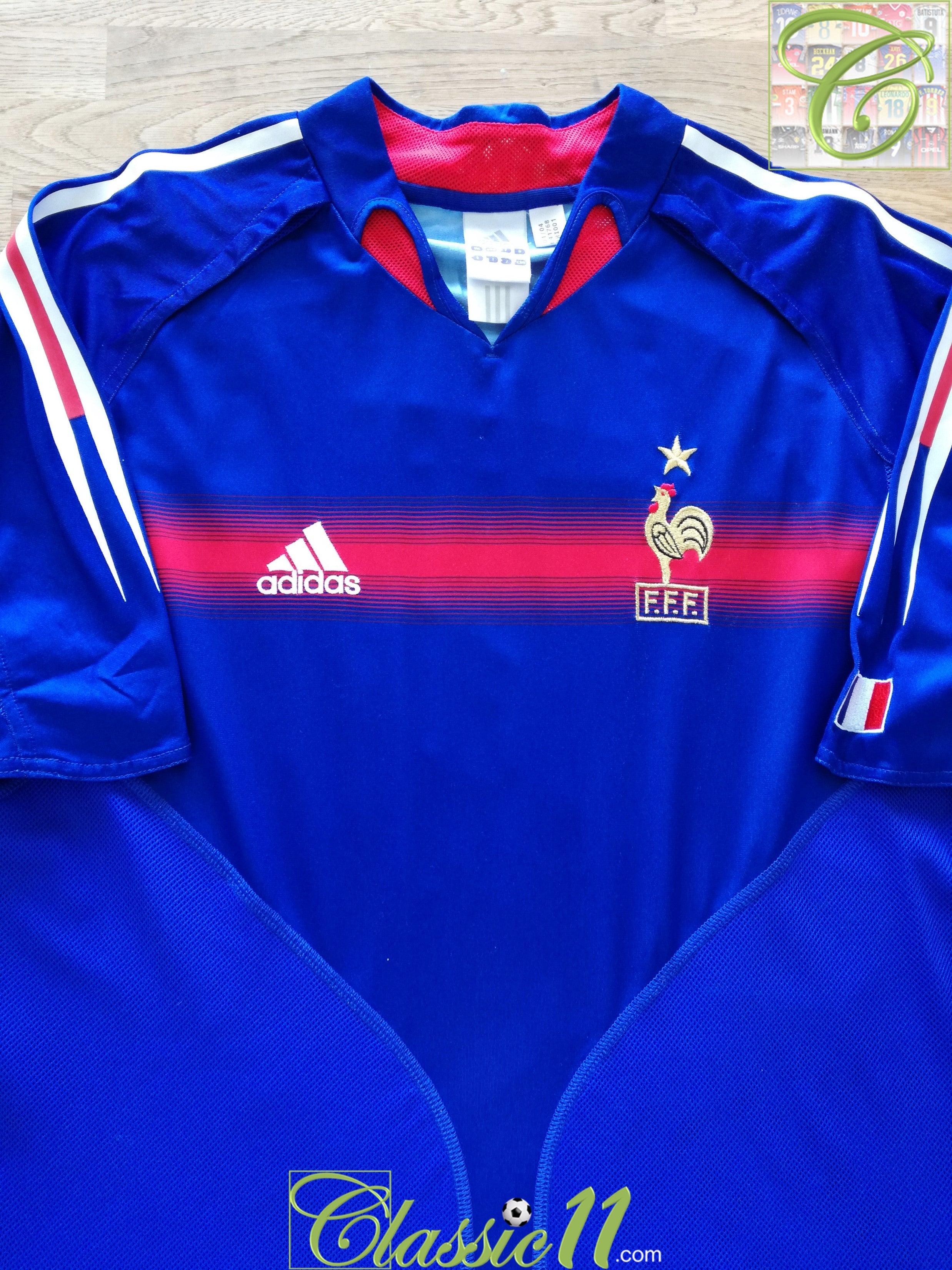 2004/05 France Home Football Shirt (M)