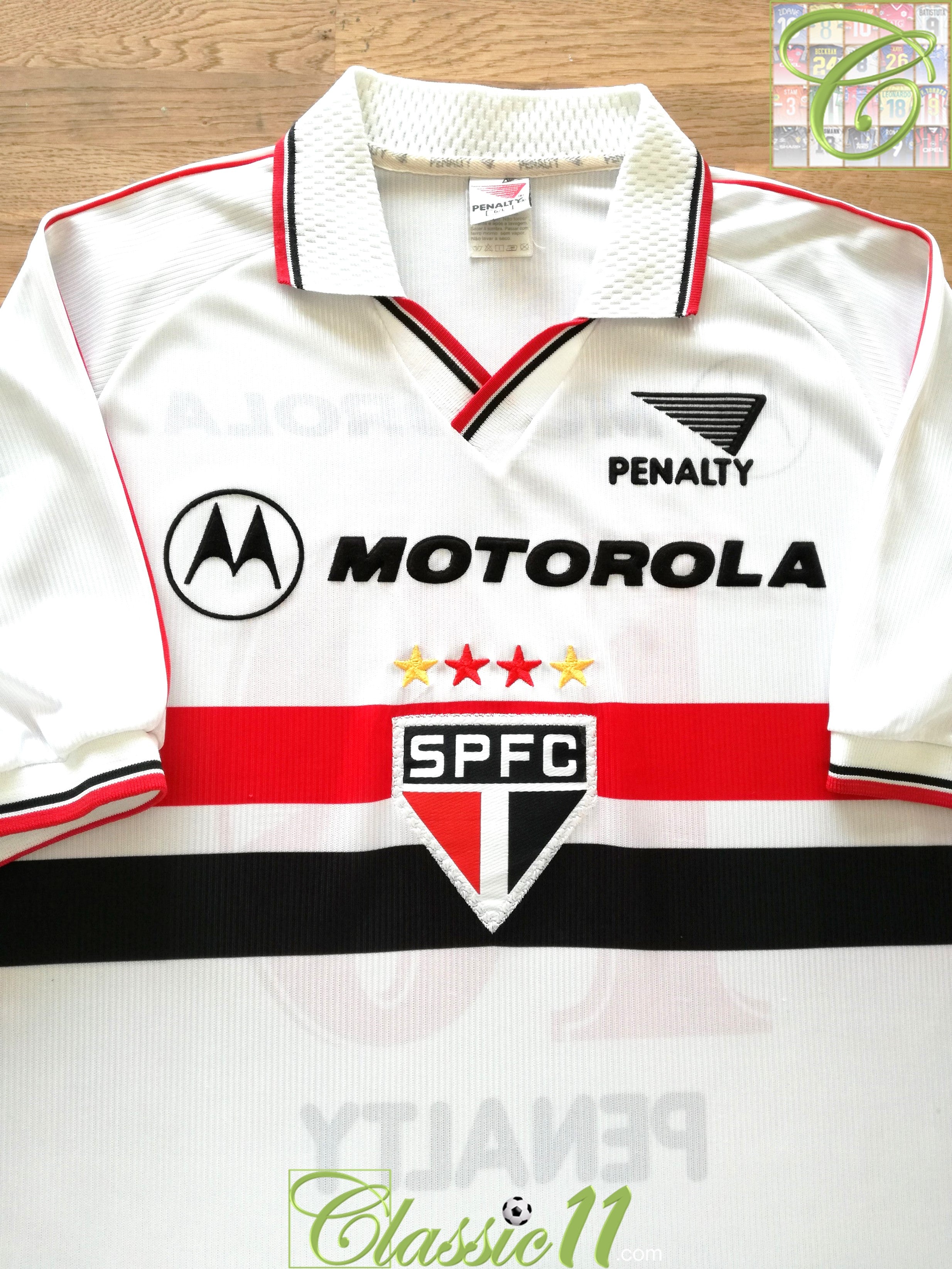 1999 Sao Paulo Home Football Shirt (RaÃ­) #10 (L)