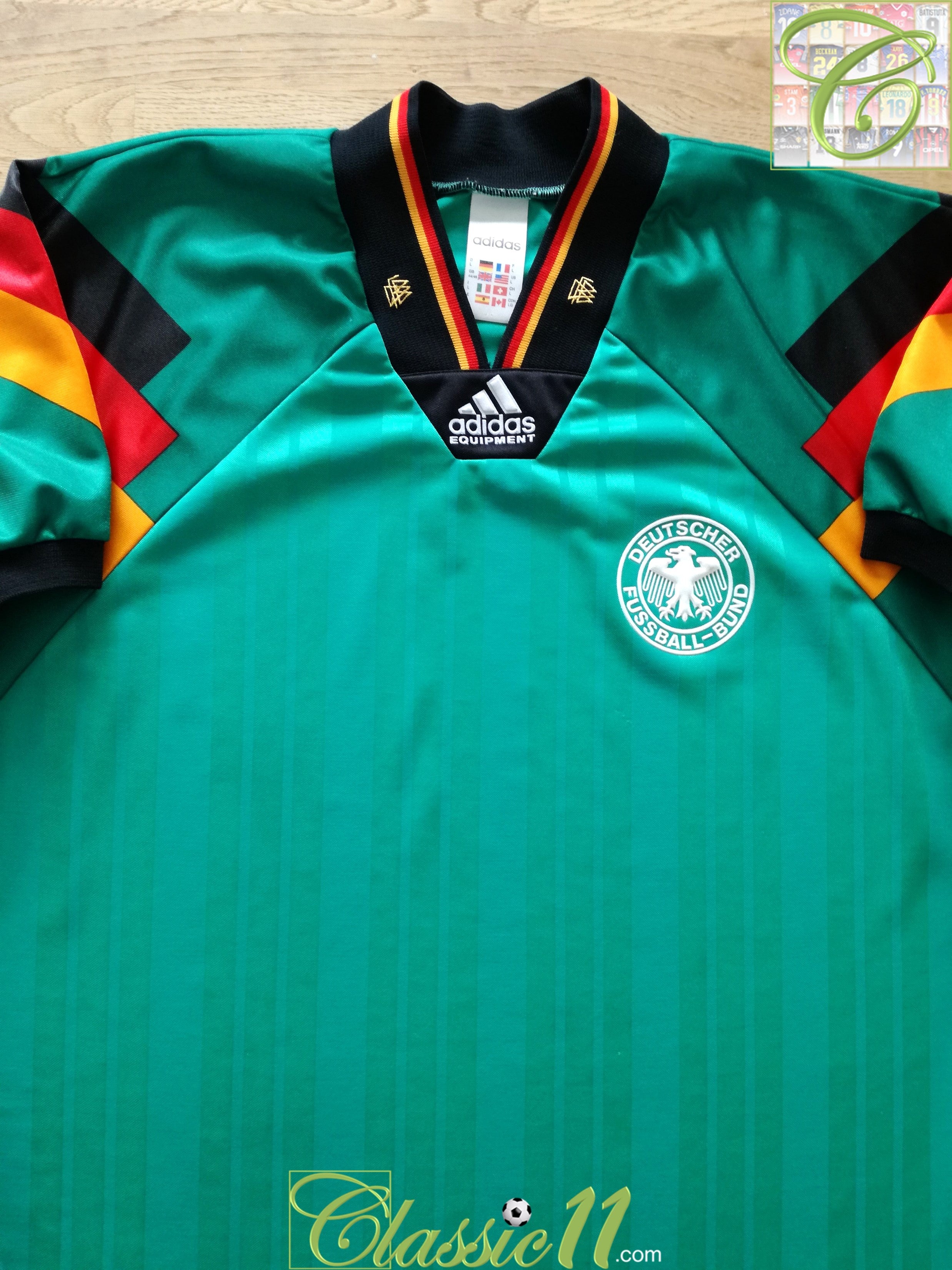1992/93 Germany Away Football Shirt / Official Adidas Soccer