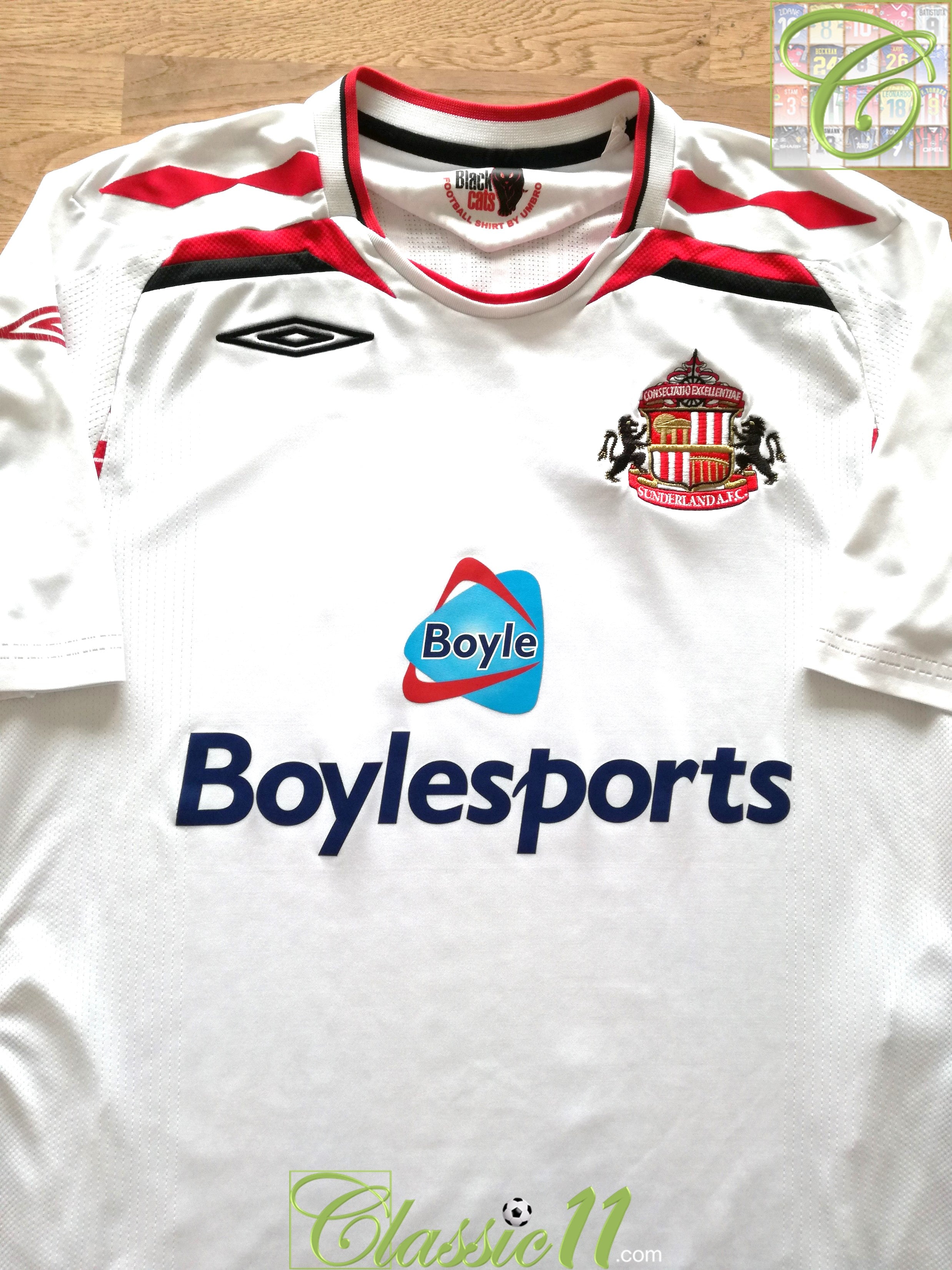 2007/08 Sunderland Away Football Shirt (L)