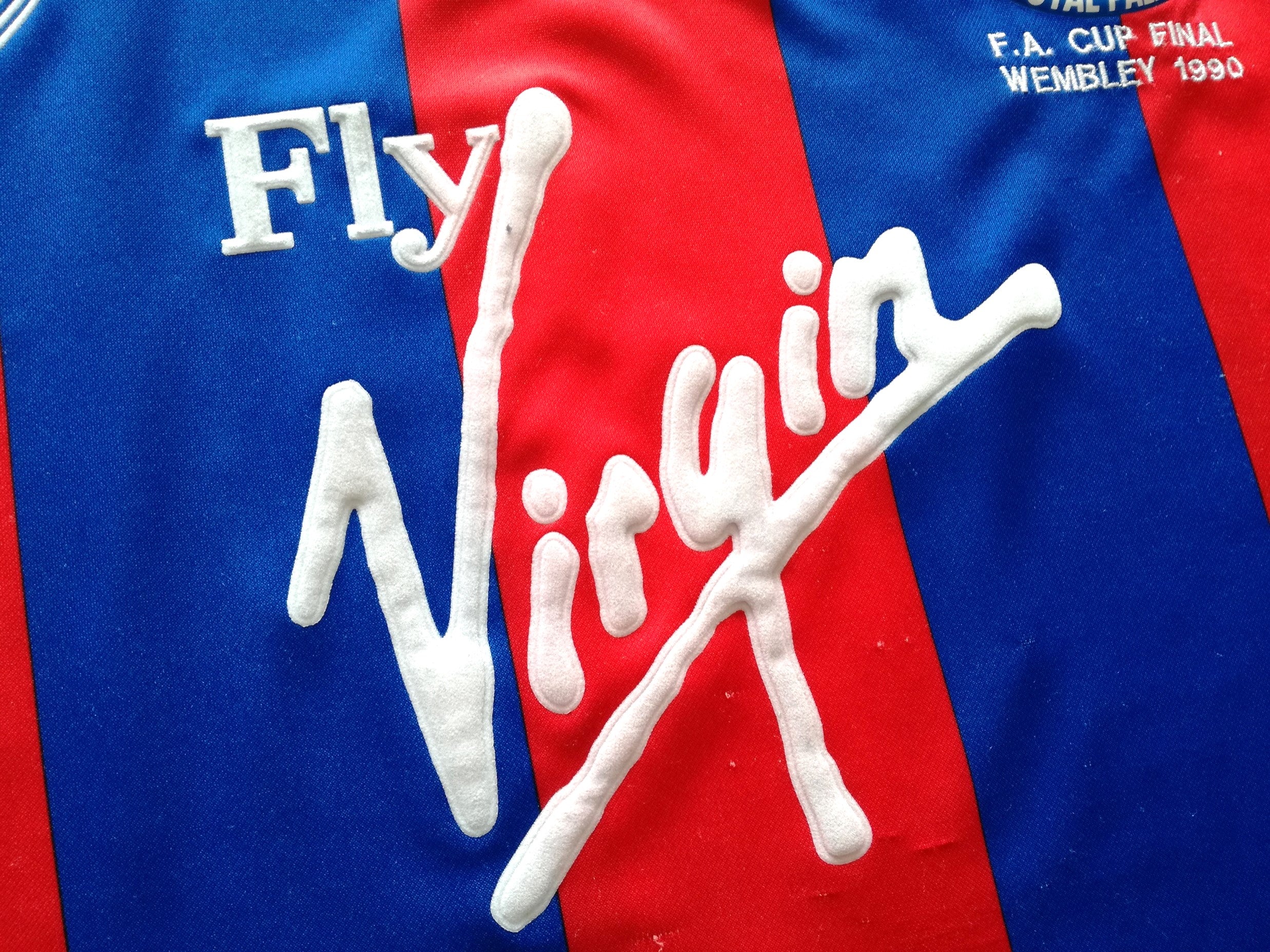 1990 Crystal Palace Home FA Cup Final Football Shirt (L)