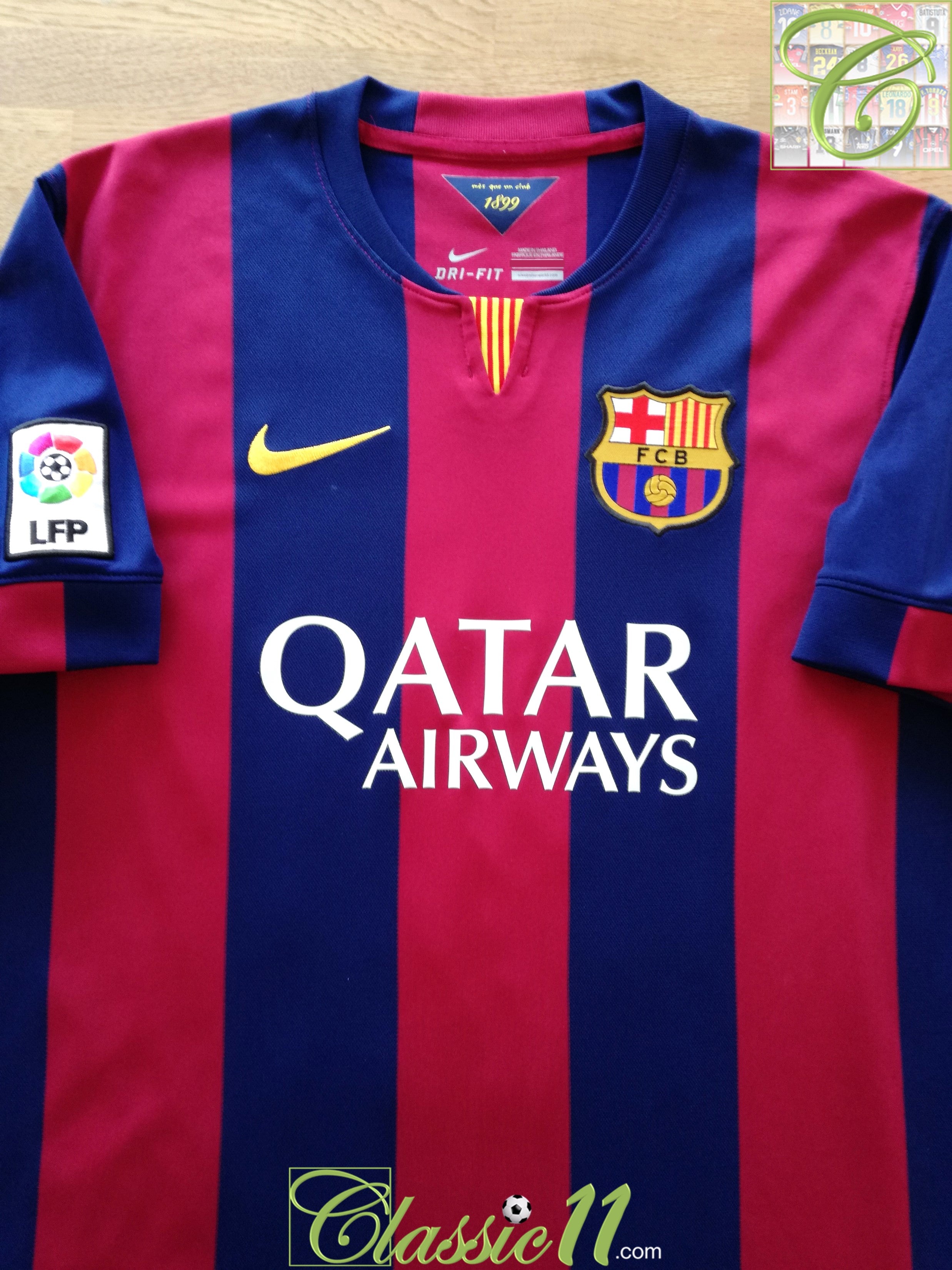 Motiveren Draak Metafoor 2014/15 Barcelona Home La Liga Football Shirt / Official Soccer Jersey |  Classic Football Shirts