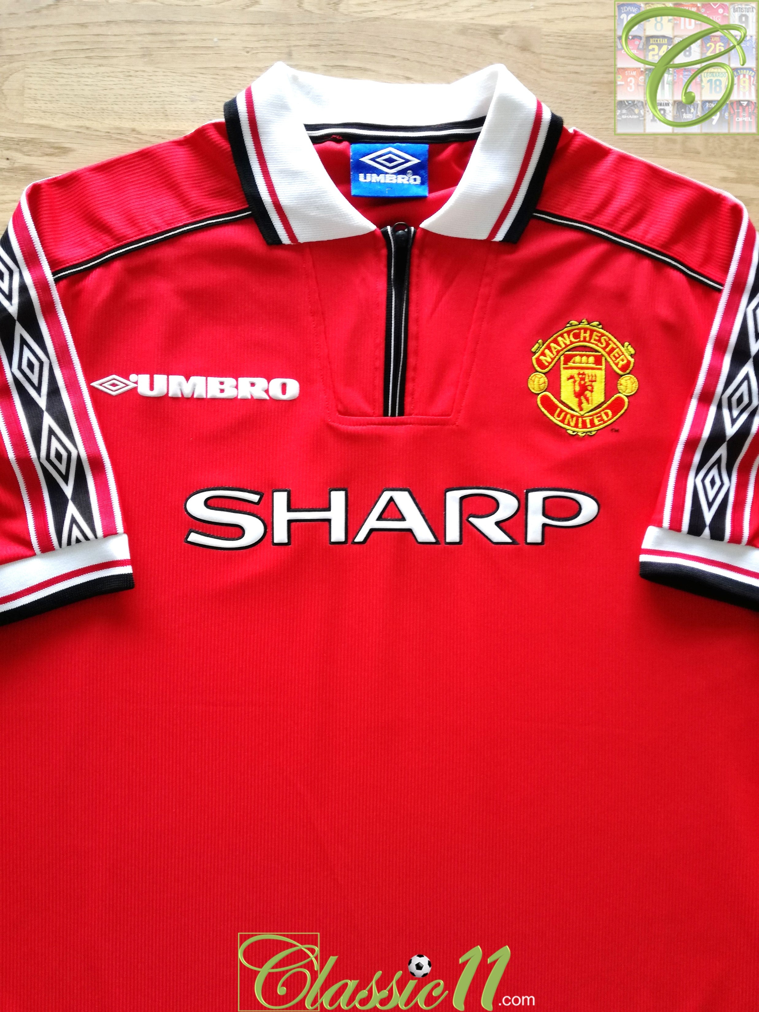 1998/99 Man Utd Home Football Shirt (Y)