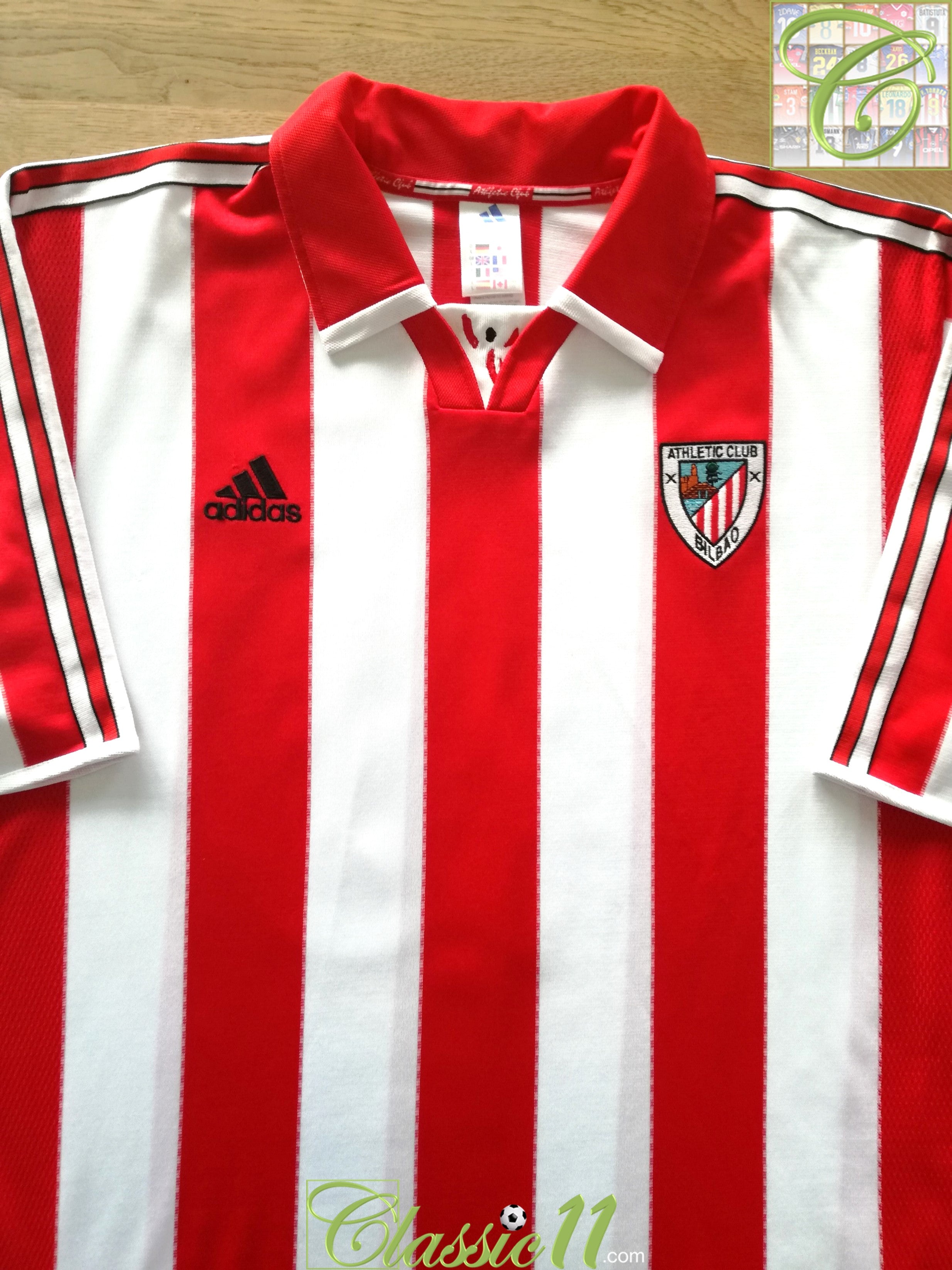 1999/00 Athletic Bilbao Home Football Shirt Urzaiz #20 (M)