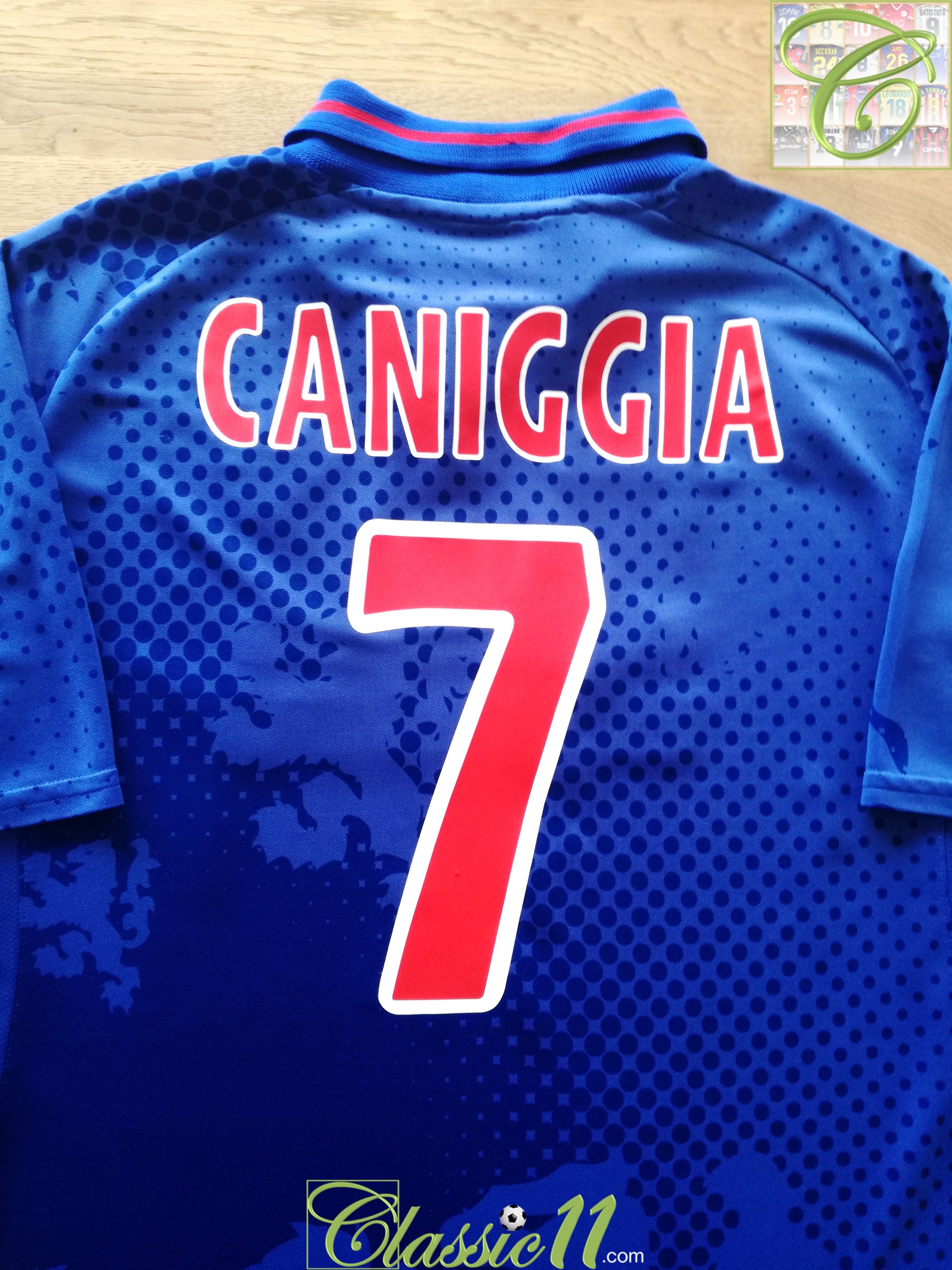 2002/03 Rangers Home Football Shirt Caniggia #7 (XL)