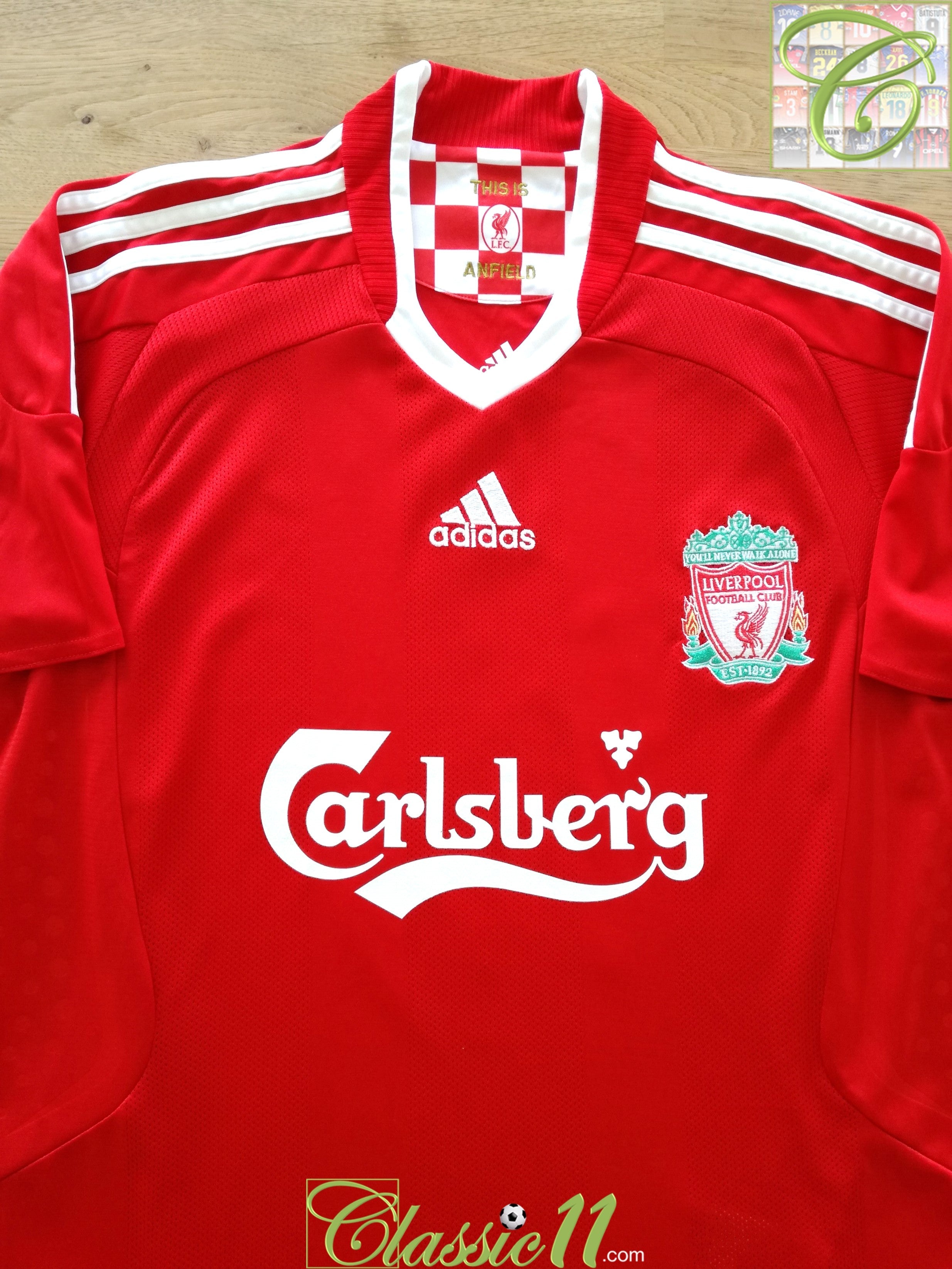 2008/09 Liverpool Home Football Shirt (L)