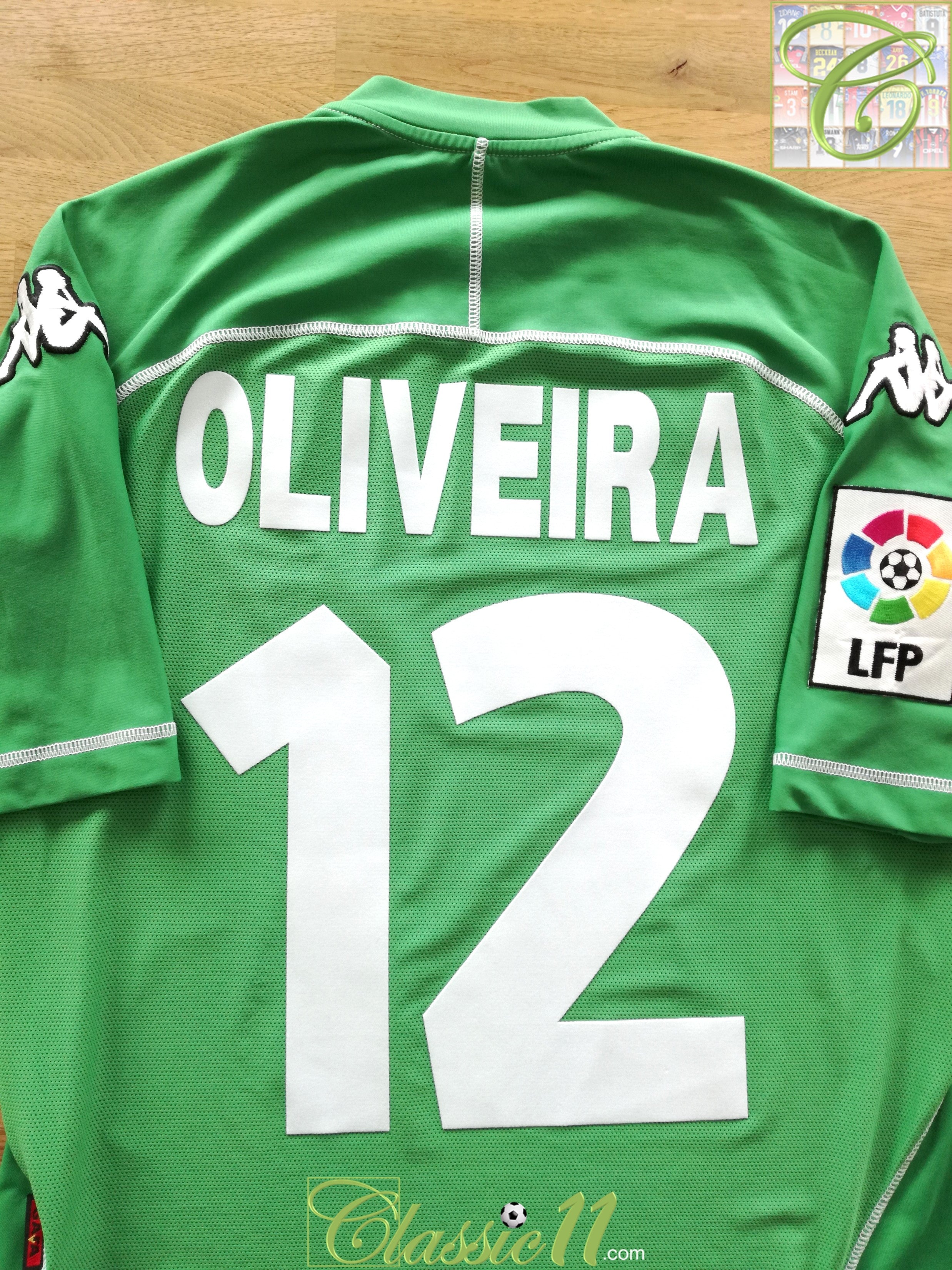 2004/05 Real Betis Away La Liga Football Shirt Oliveira #12 (L)