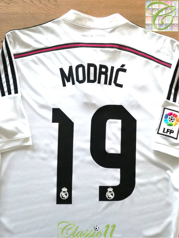 2014/15 Real Madrid Home La Liga Football Shirt Modric #19