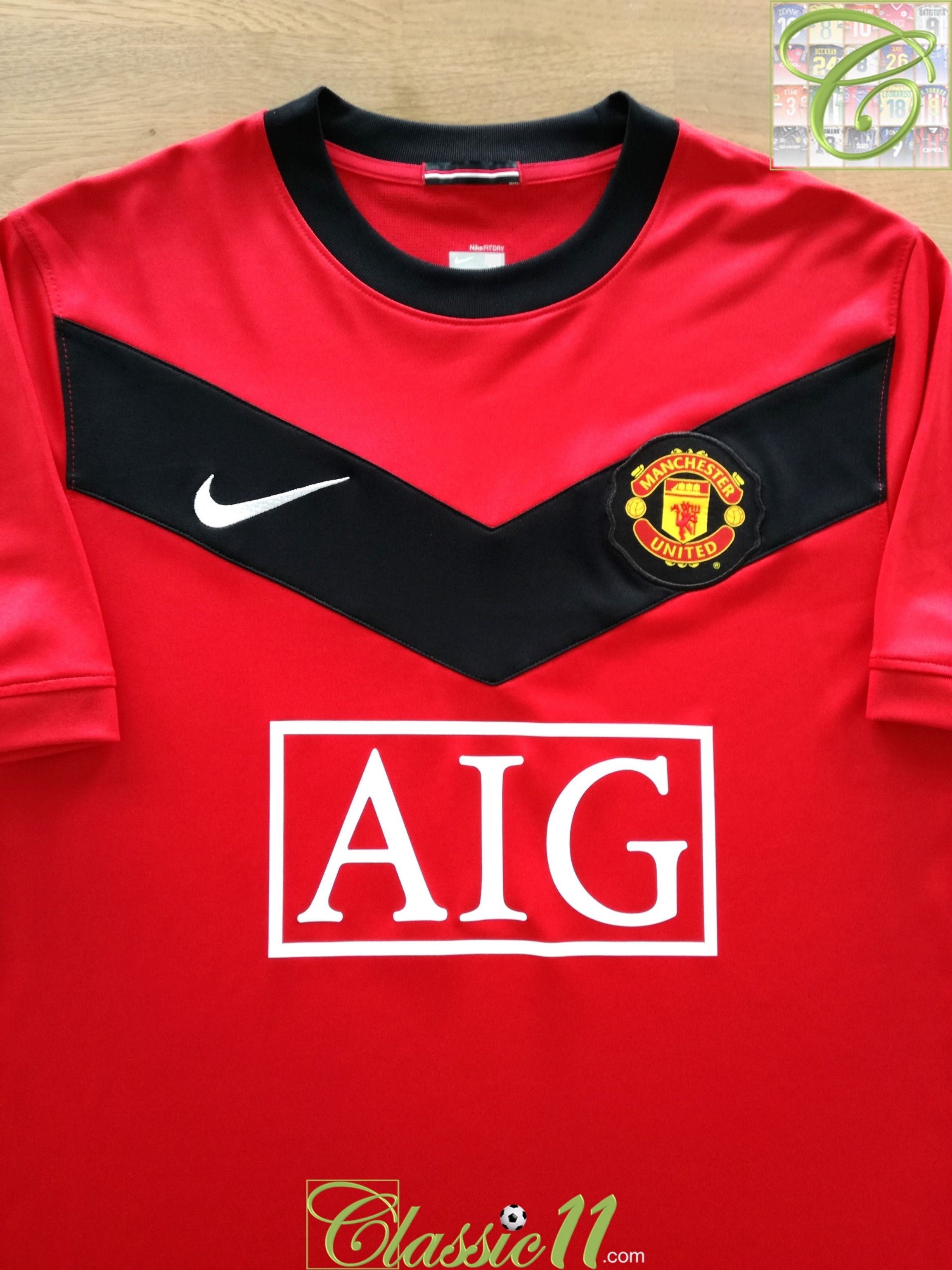 2009/10 Man Utd Home Football Shirt (XL)