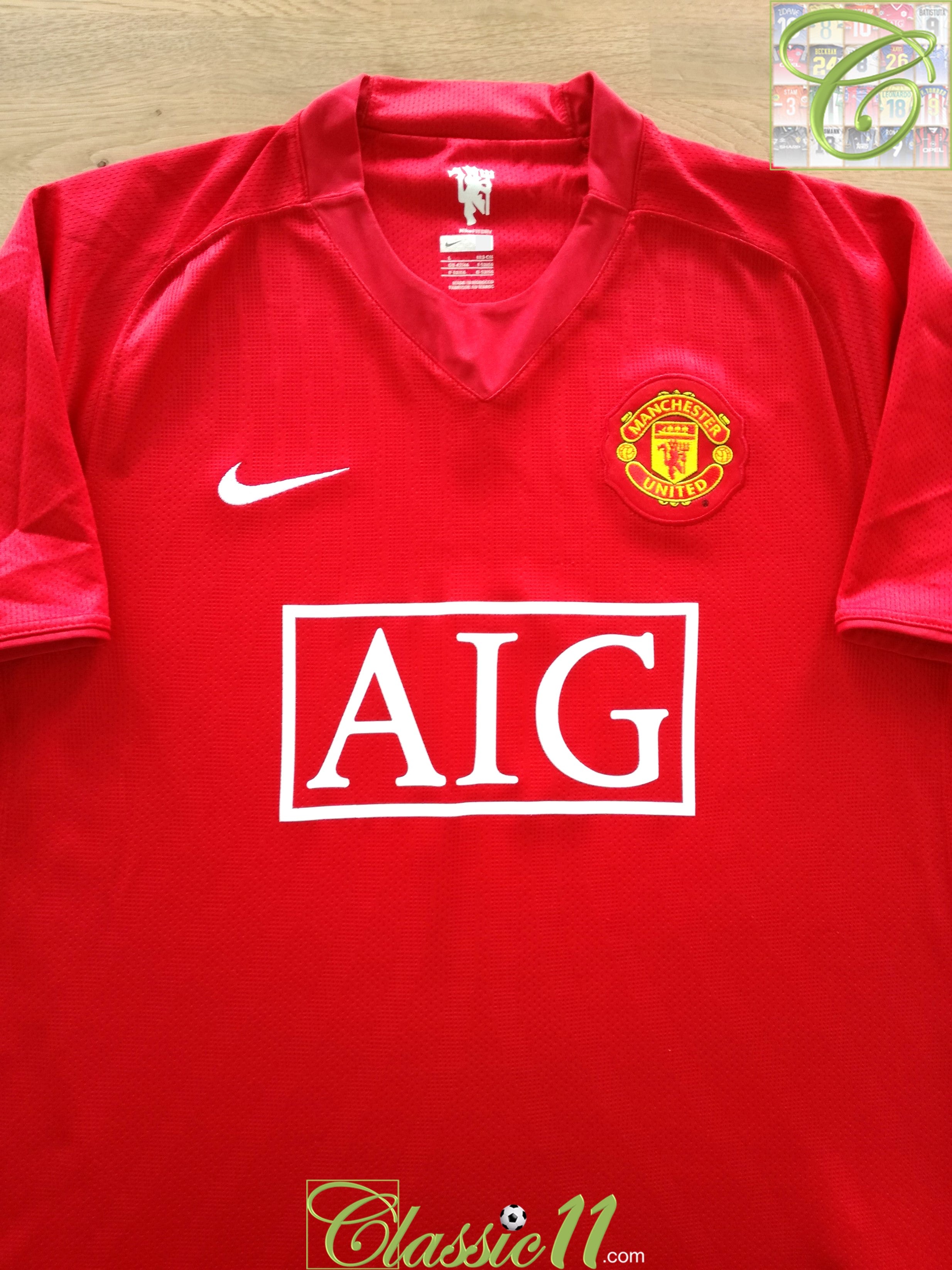 2007/08 Man Utd Home Football Shirt (XXL)