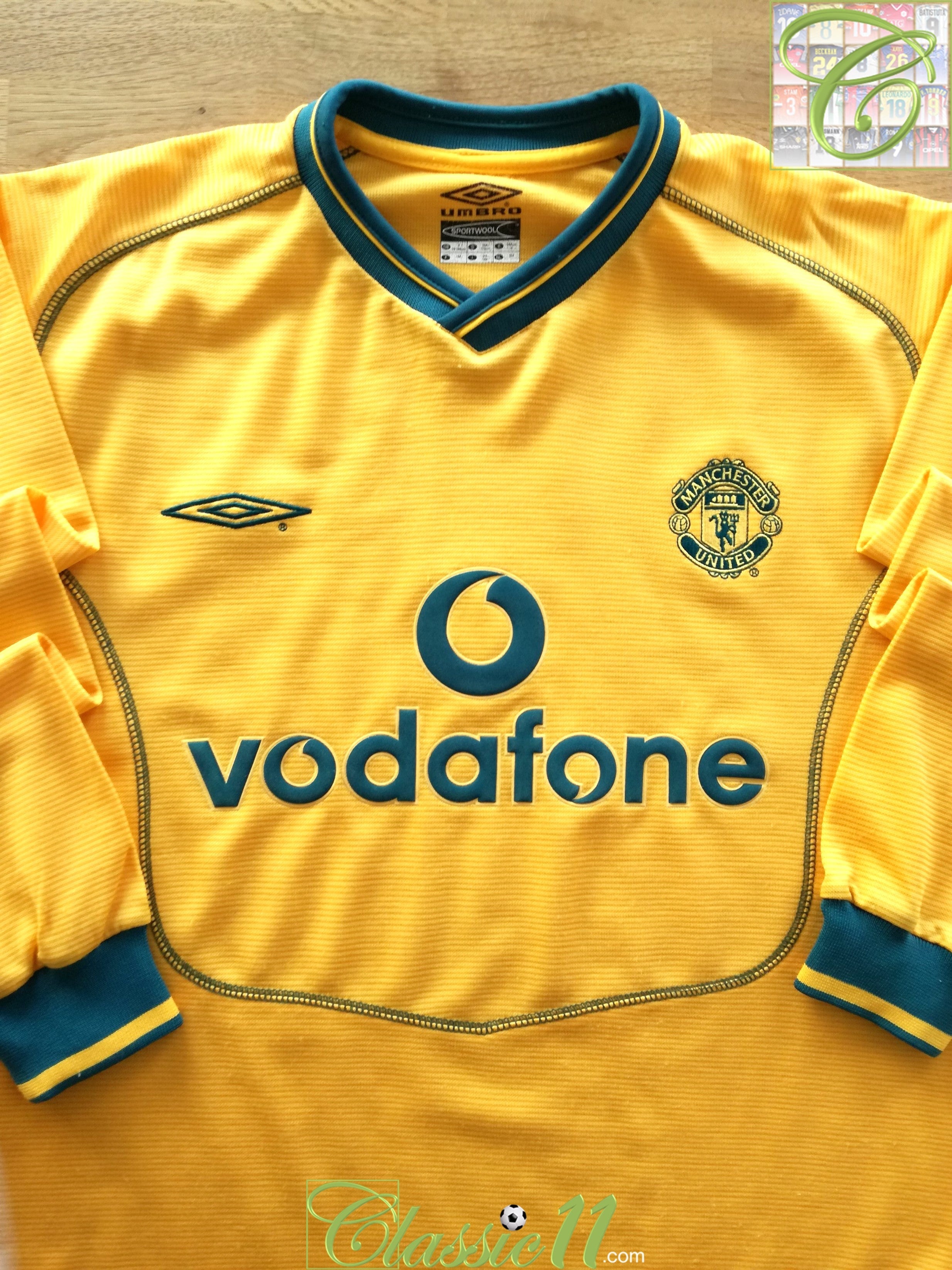 2000/01 Man Utd Goalkeeper Away Football Shirt (Y)