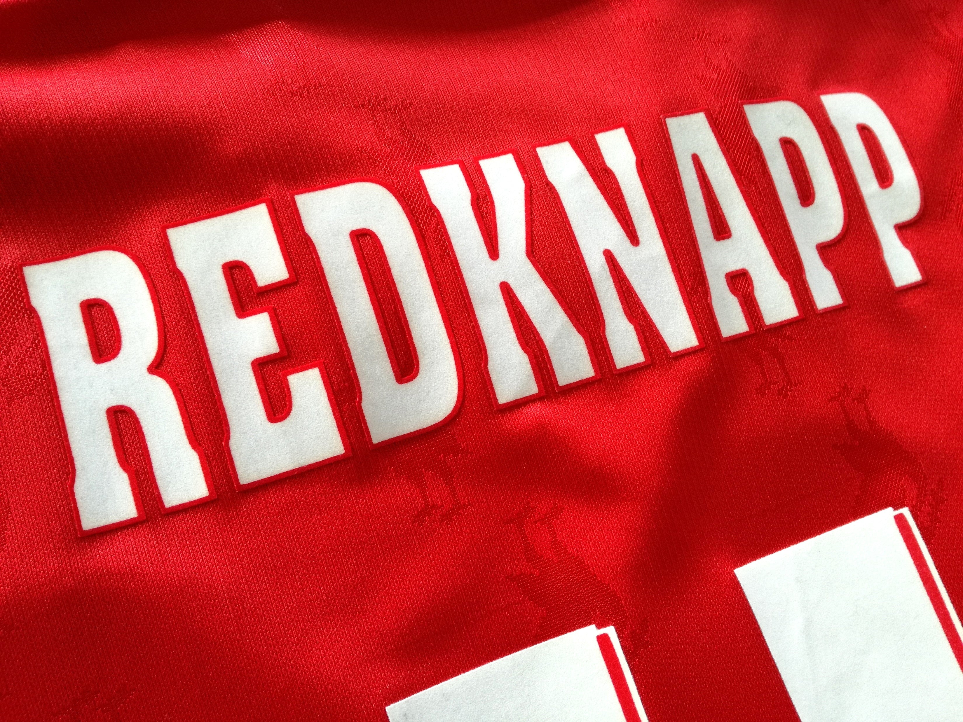 1996/97 Liverpool Home Football Shirt Redknapp #11 (XL)