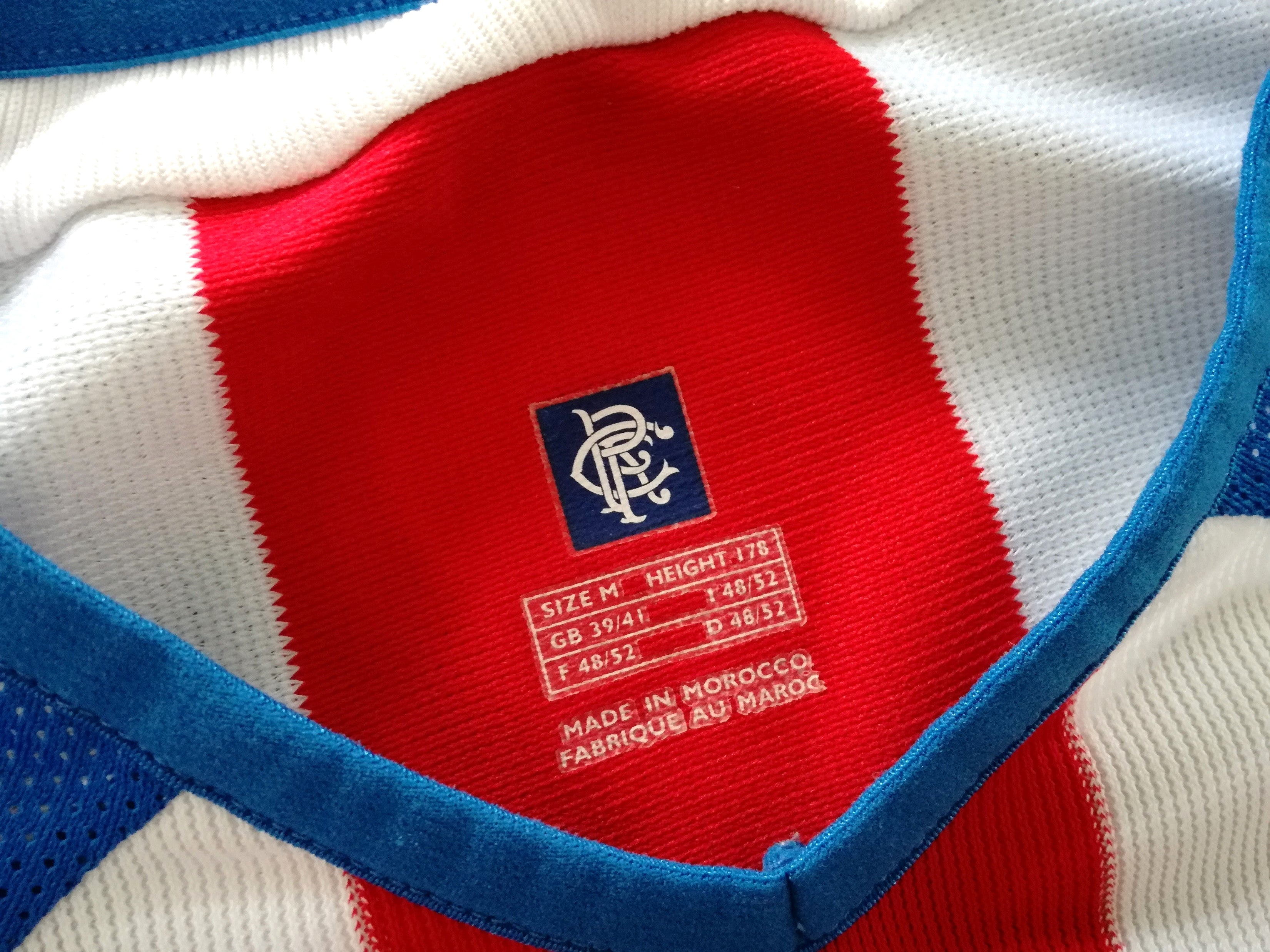 2003/04 Rangers Away Football Shirt. (M)