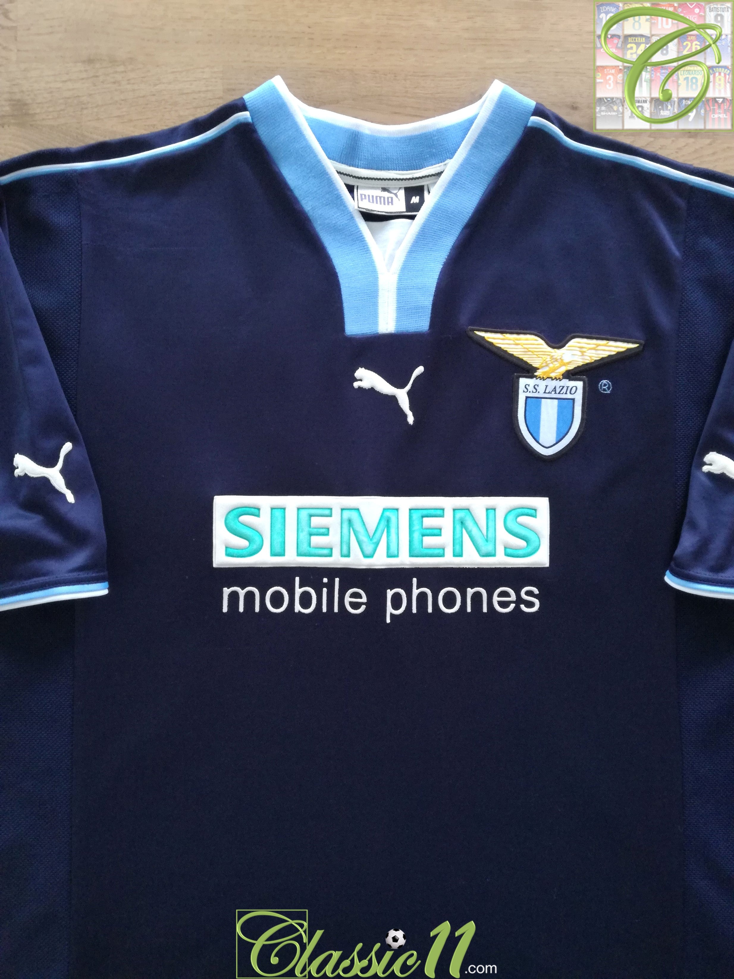 2000/01 Lazio European Away Football Shirt Veron #23 (M)