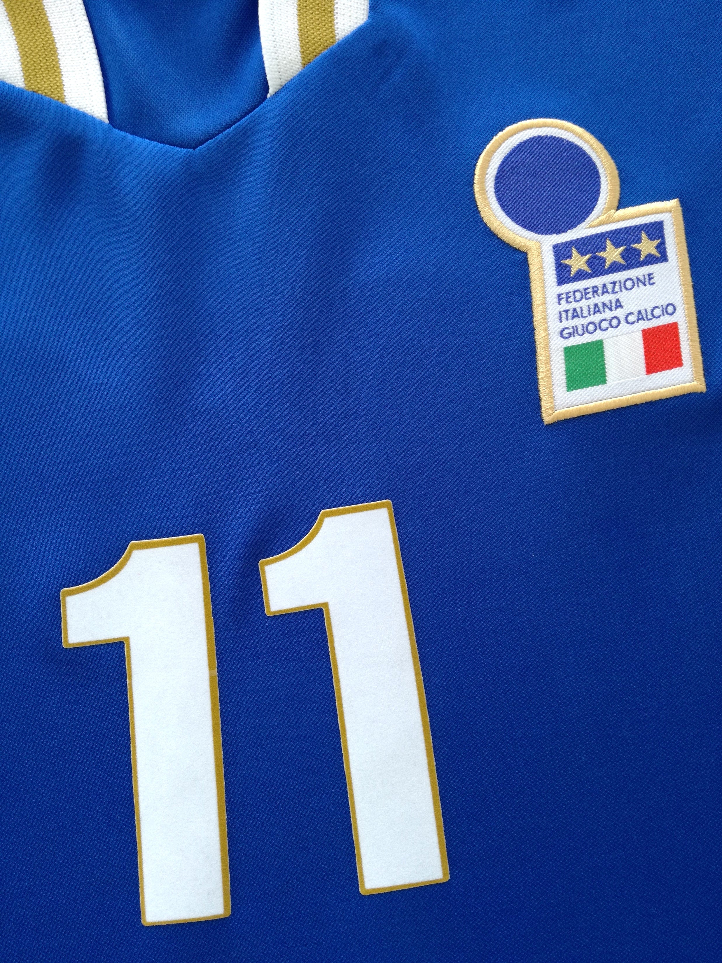 1996/97 Italy Home Player Issue Football Shirt. #11 (XL)