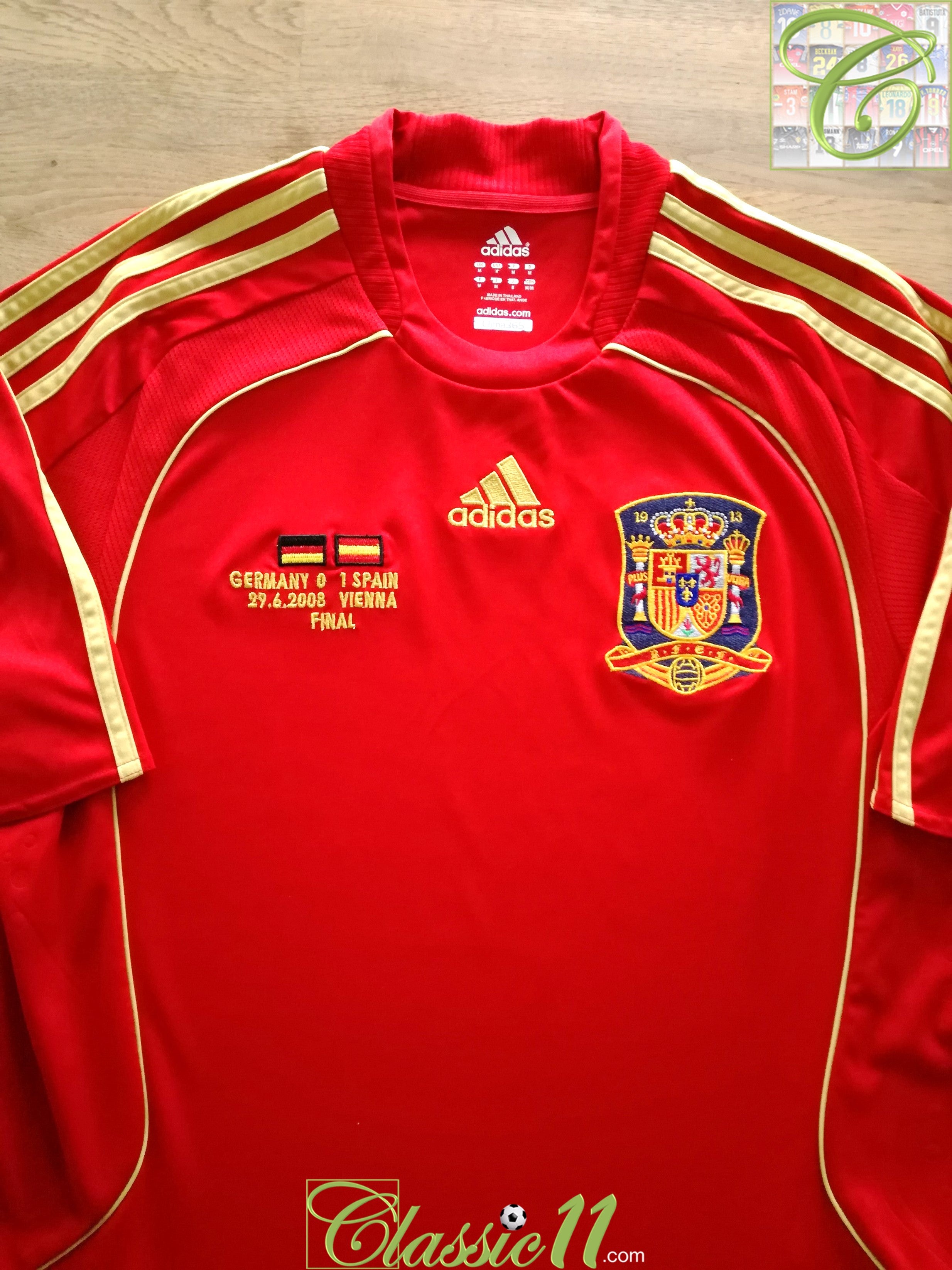 2008 Spain Home 'Euro Final' Football Shirt (M)