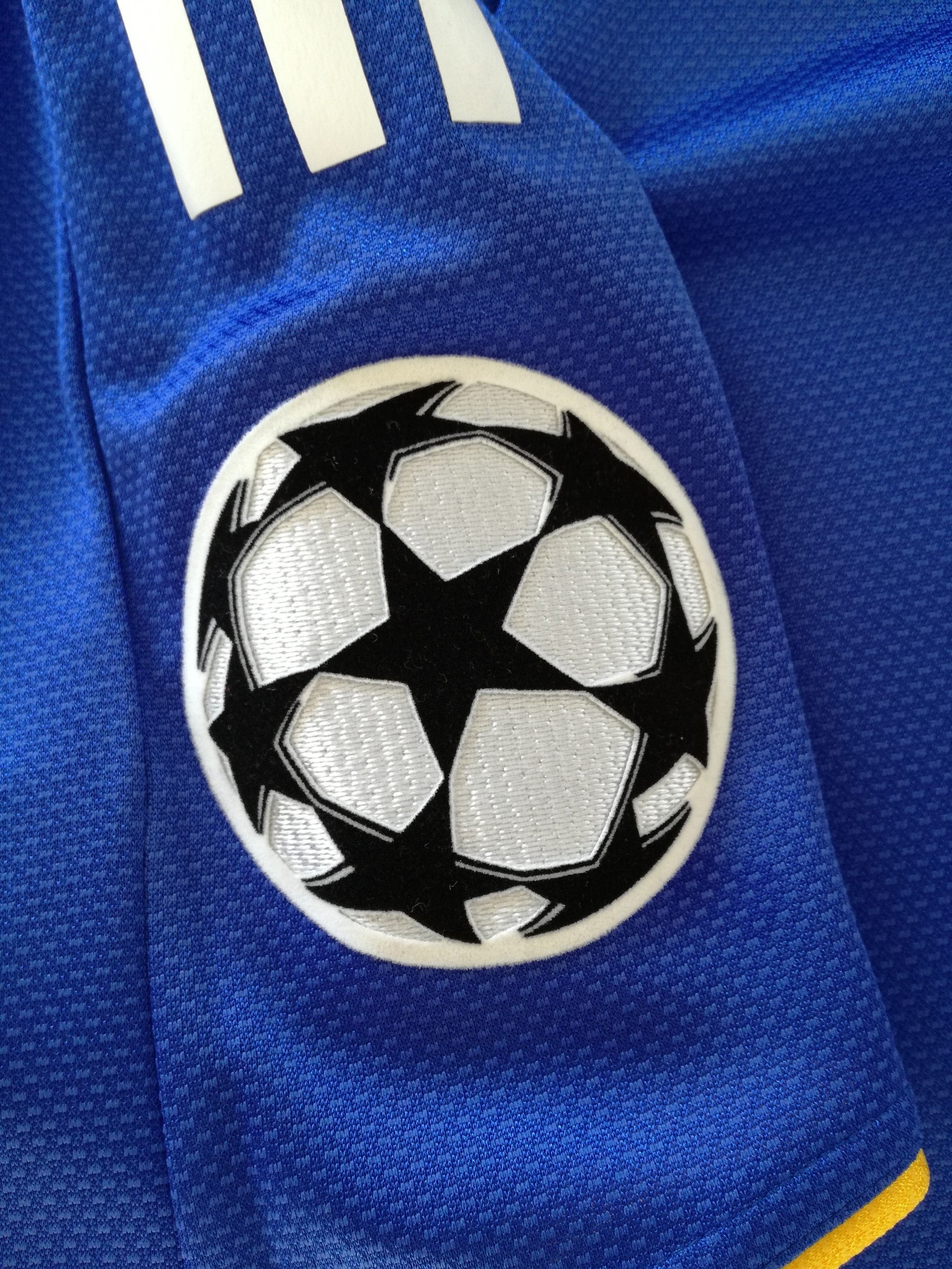 2008 Chelsea Home Champions League Match Issue Football Shirt Sidwell #9 (L)