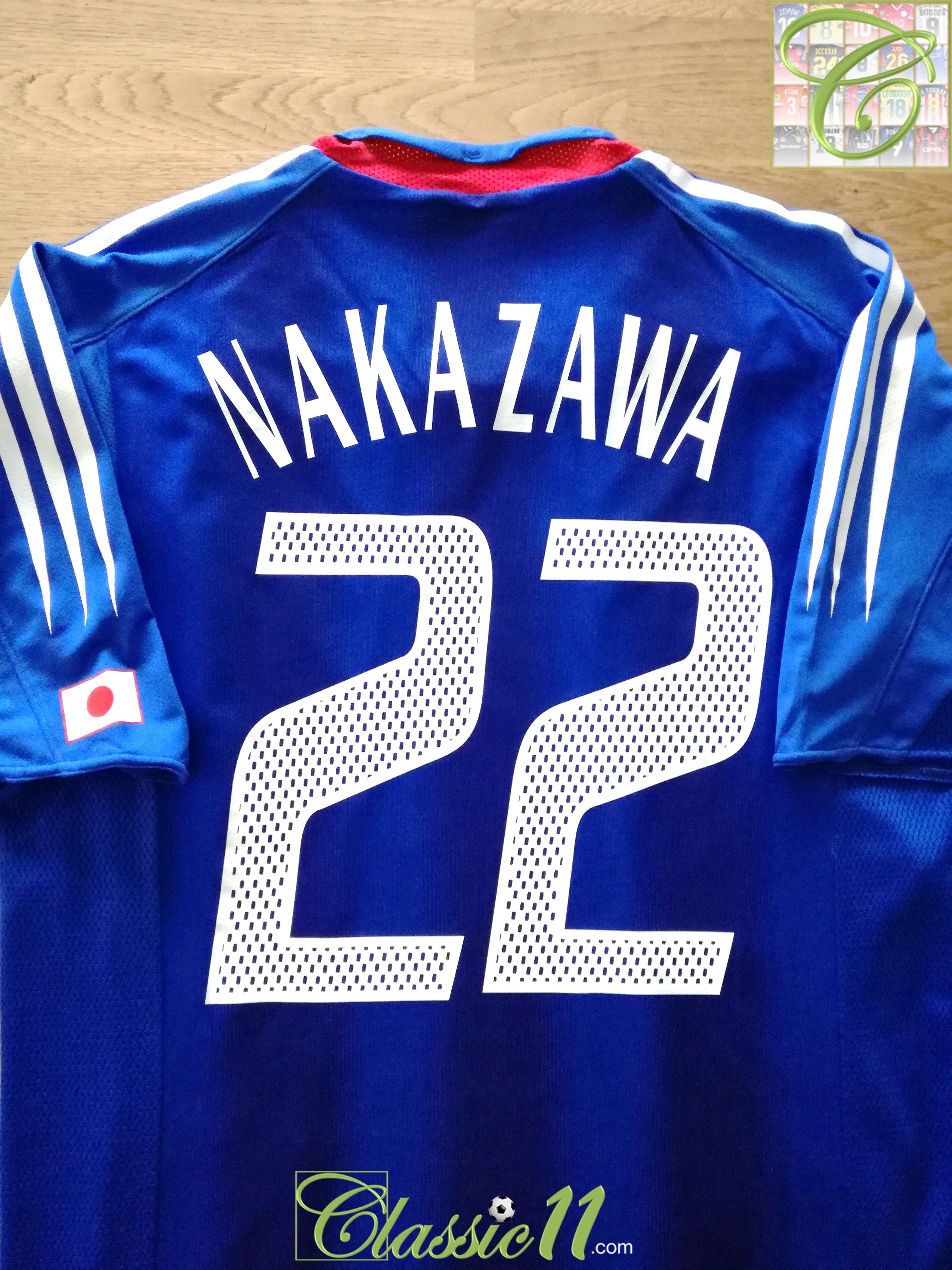 2004/05 Japan Home Player Issue Football Shirt Nakazawa #22 (S)