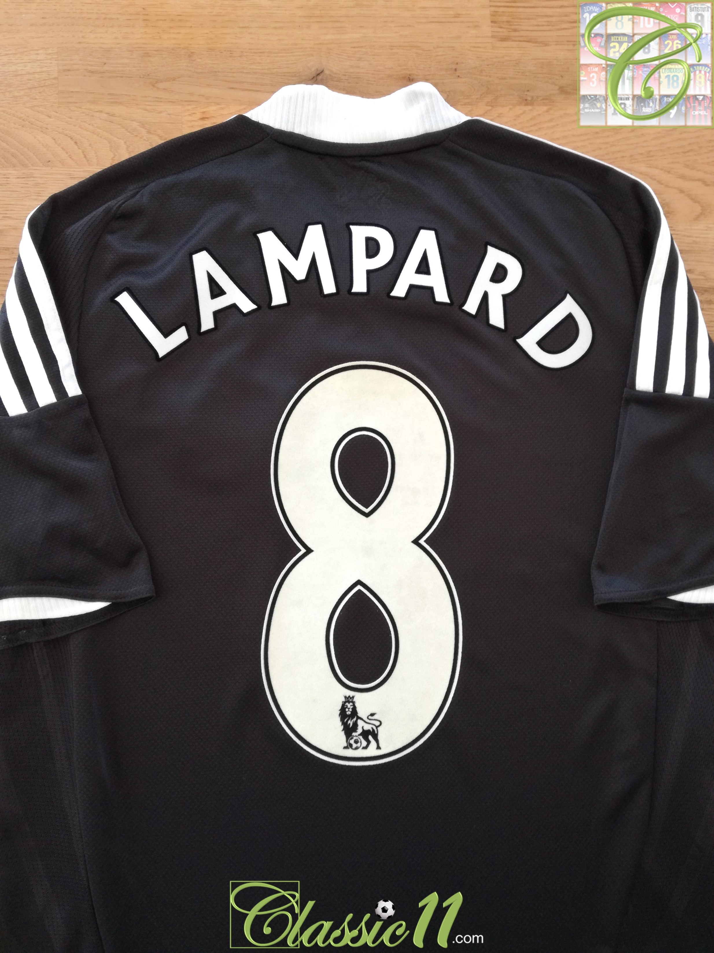 2008/09 Chelsea Away Premier League Football Shirt Lampard #8 (S)