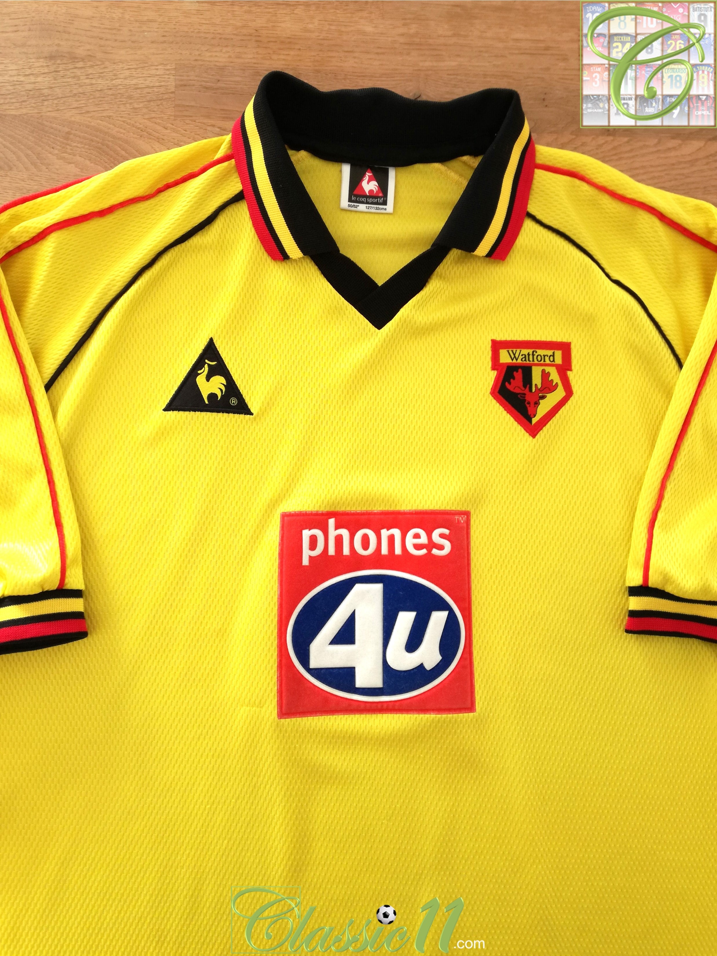 1999/00 Watford Home Football Shirt (XXL)