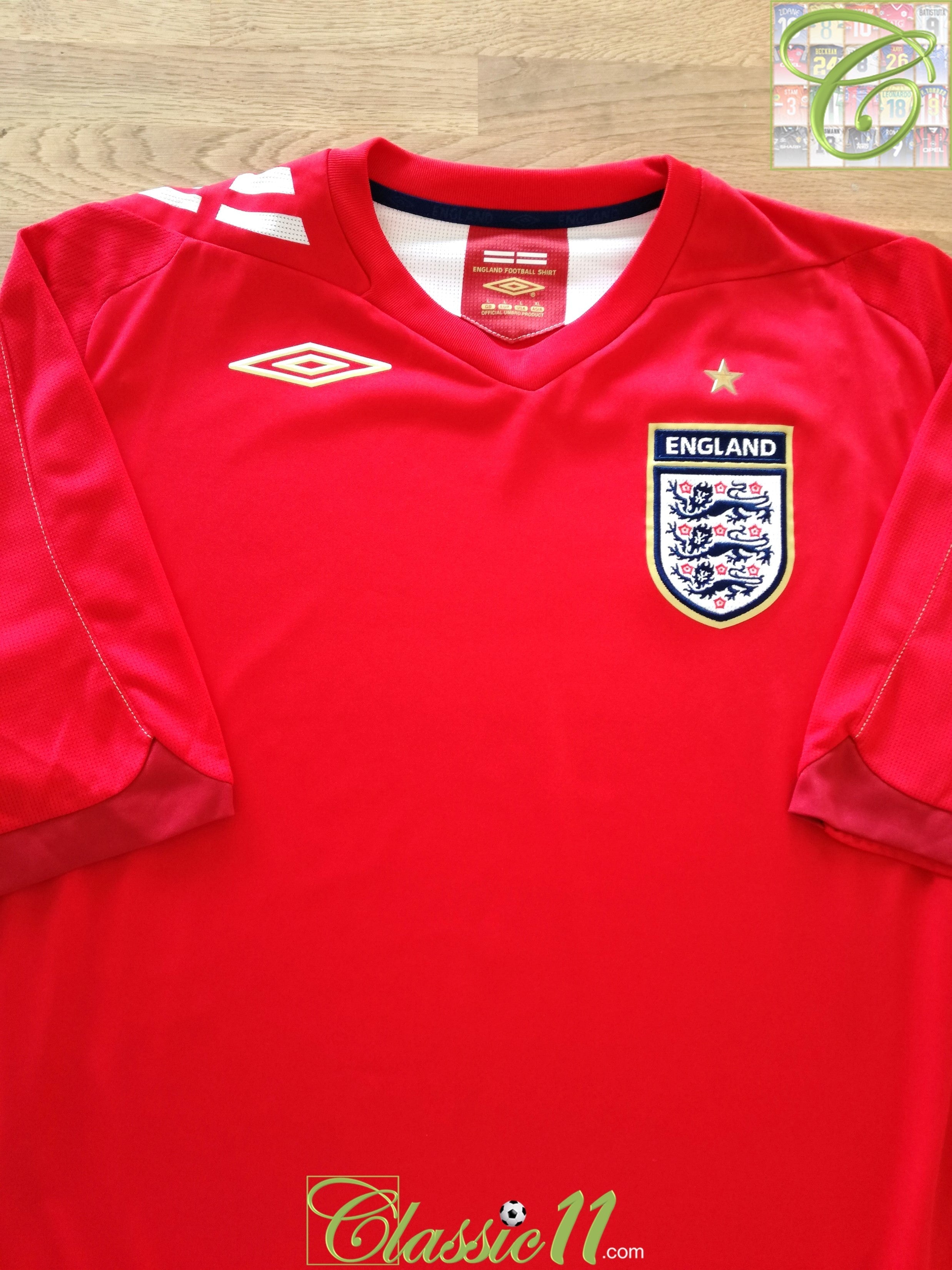 2006/07 England Away Football Shirt (L)