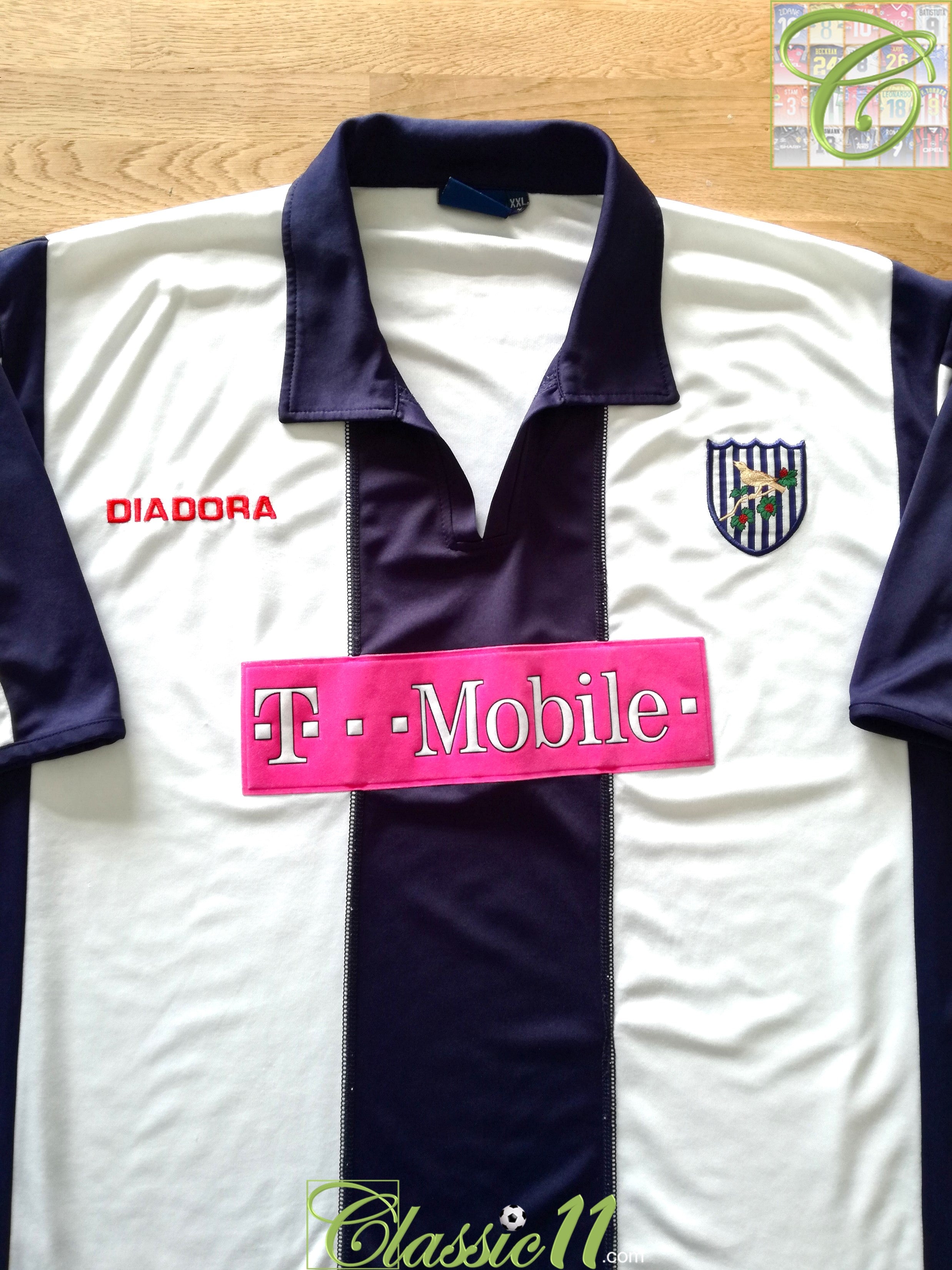 2005/06 West Bromwich Albion Home Premier League Football Shirt (XXL)