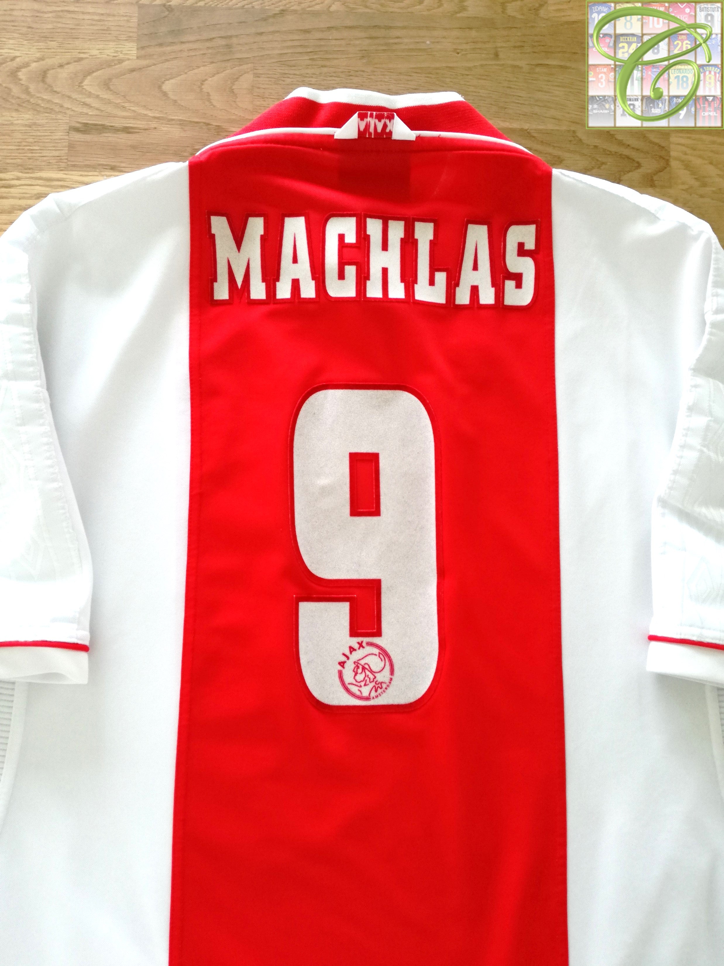 1999/00 Ajax Home Football Shirt Machlas #9 (XXL)