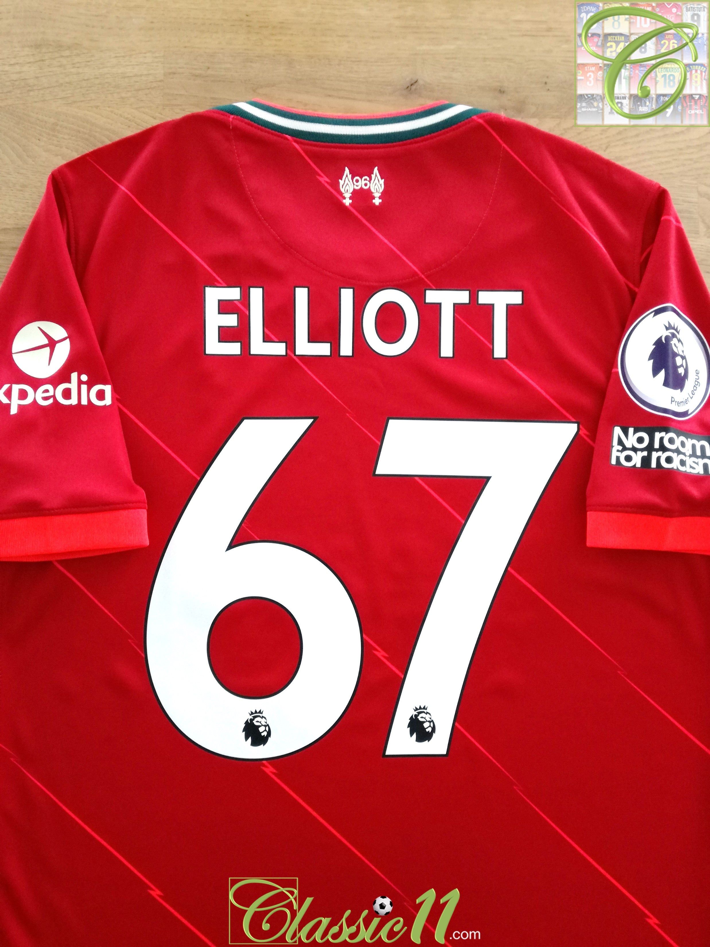 2021/22 Liverpool Home Premier League Football Shirt Elliott #67 