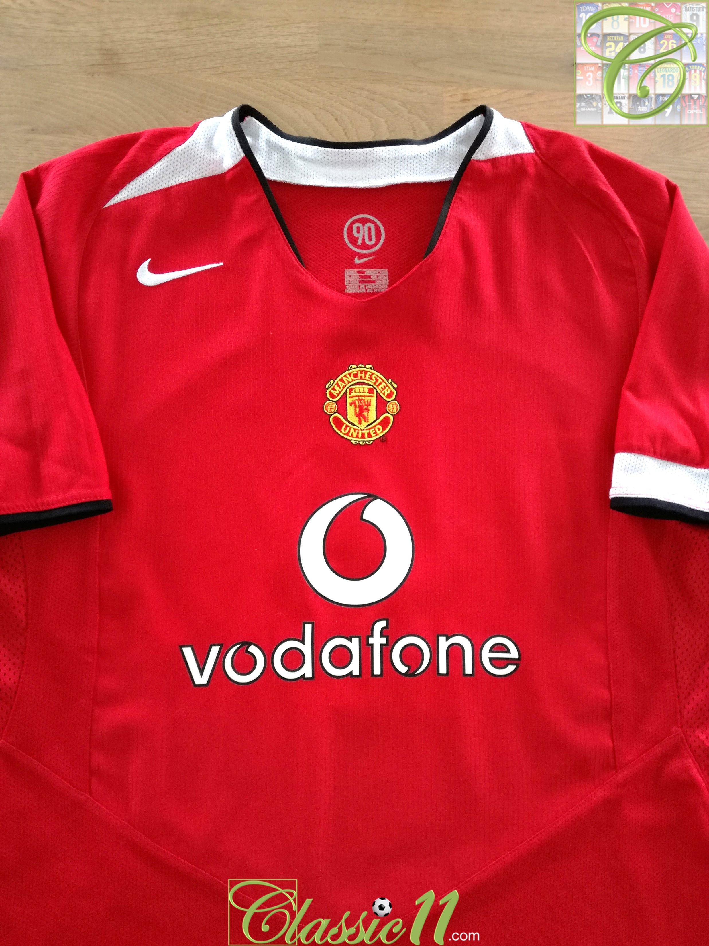 2004/05 Man Utd Home Football Shirt (W) (L)