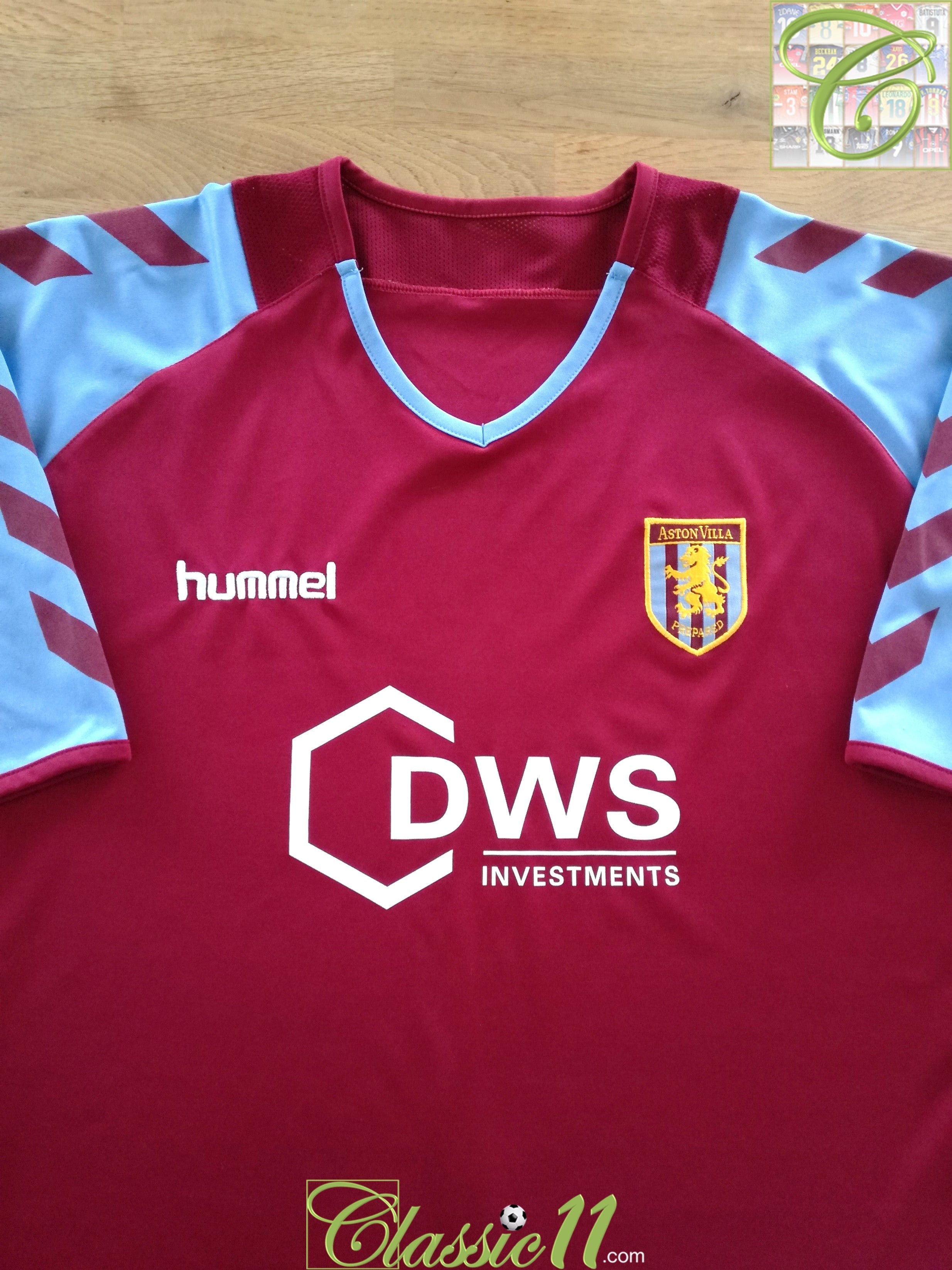 2004/05 Aston Villa Home Football Shirt / Old Hummel Soccer Jersey ...