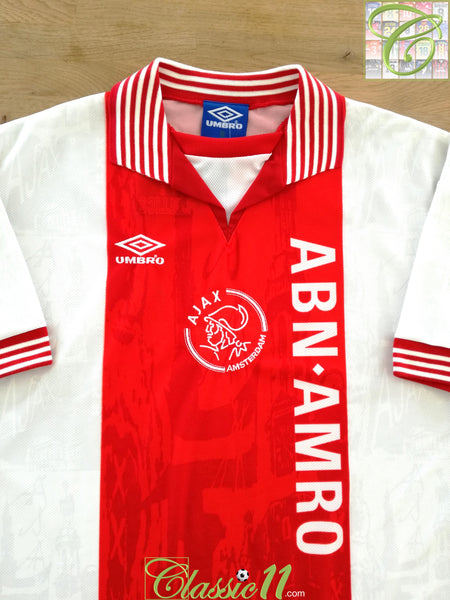 snelweg Compliment van nu af aan 1996/97 Ajax Home Vintage Football Shirt / Old Umbro Soccer Jersey |  Classic Football Shirts