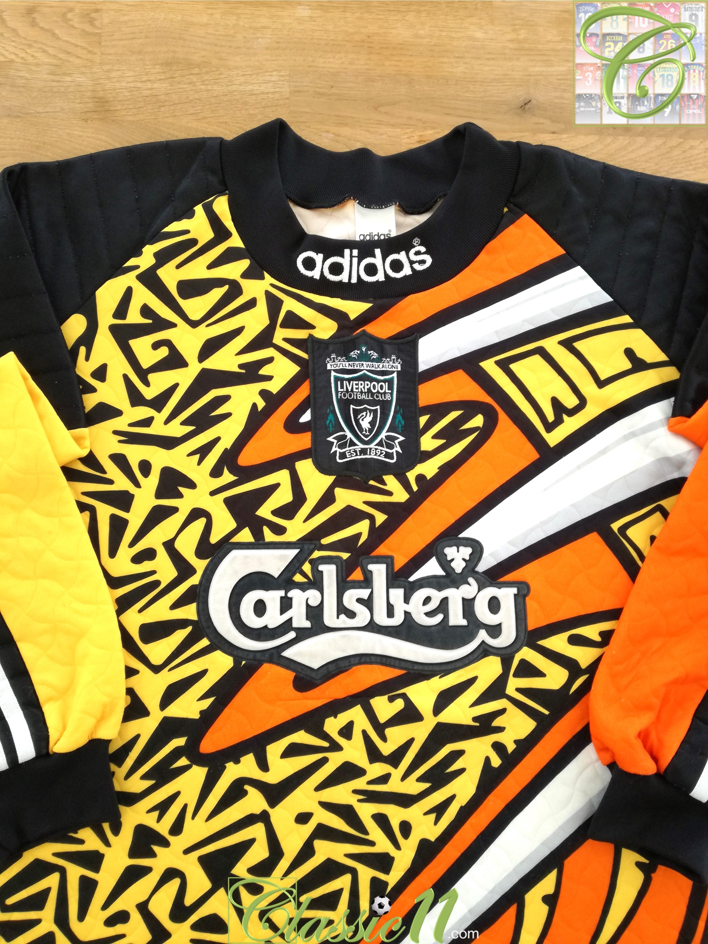 1995/96 Liverpool GK Football Shirt (L)