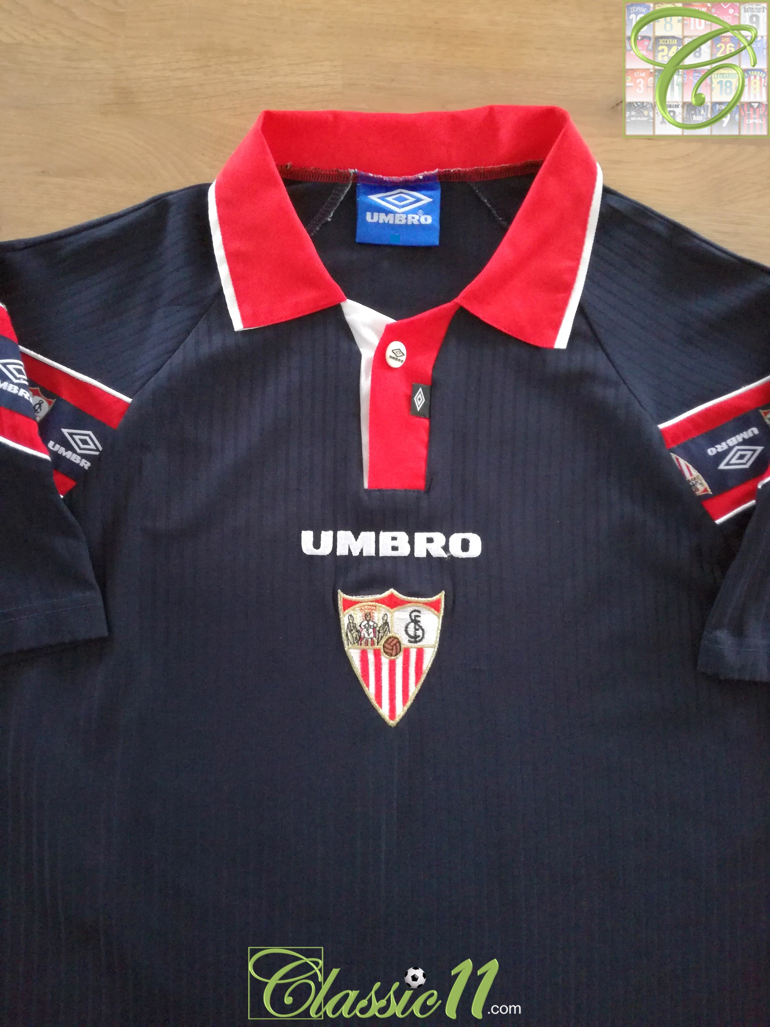 1998/99 Sevilla 3rd Football Shirt Olivera #8 (L)