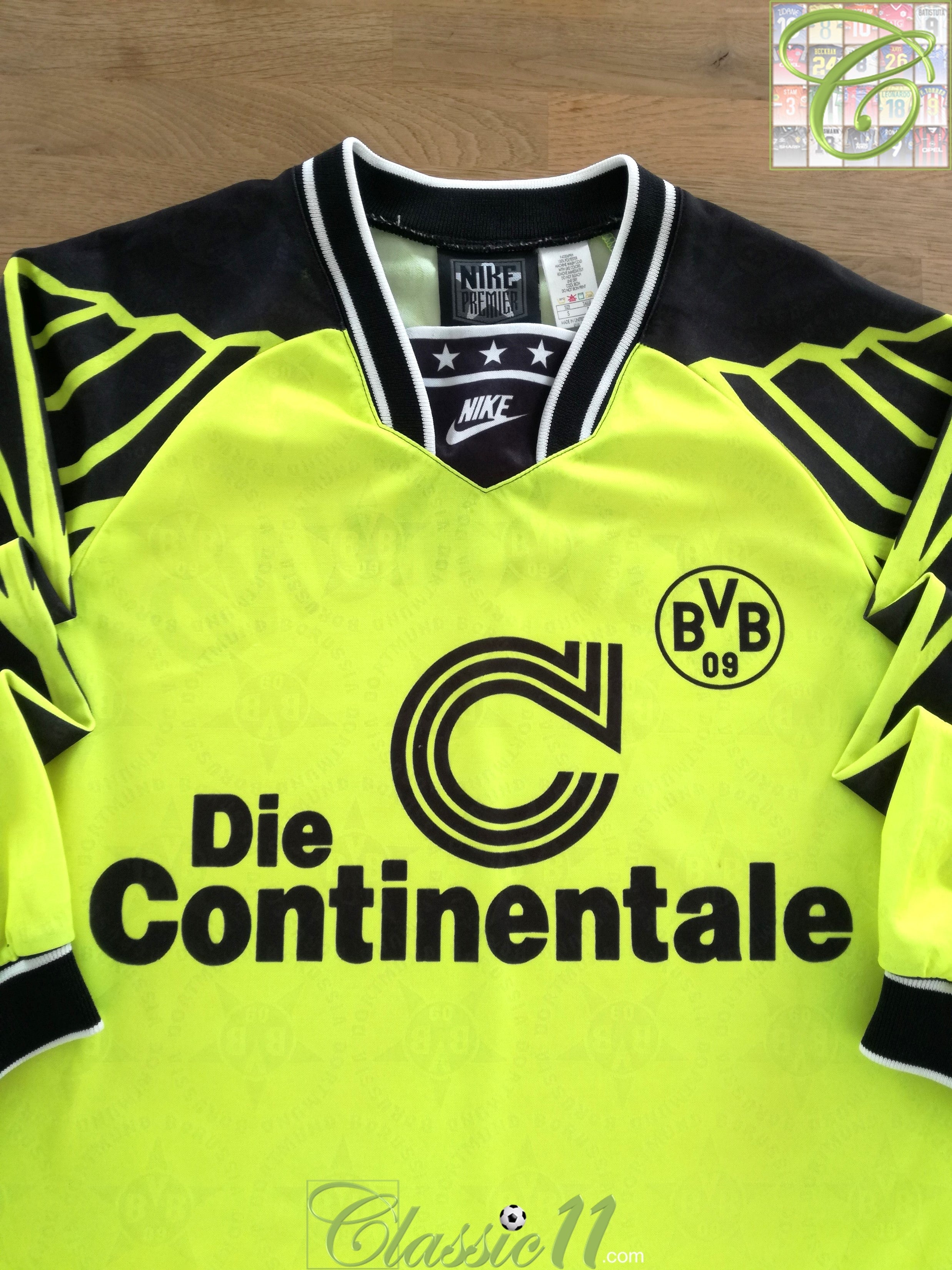 1994/95 Borussia Dortmund Home Football Shirt. (S)