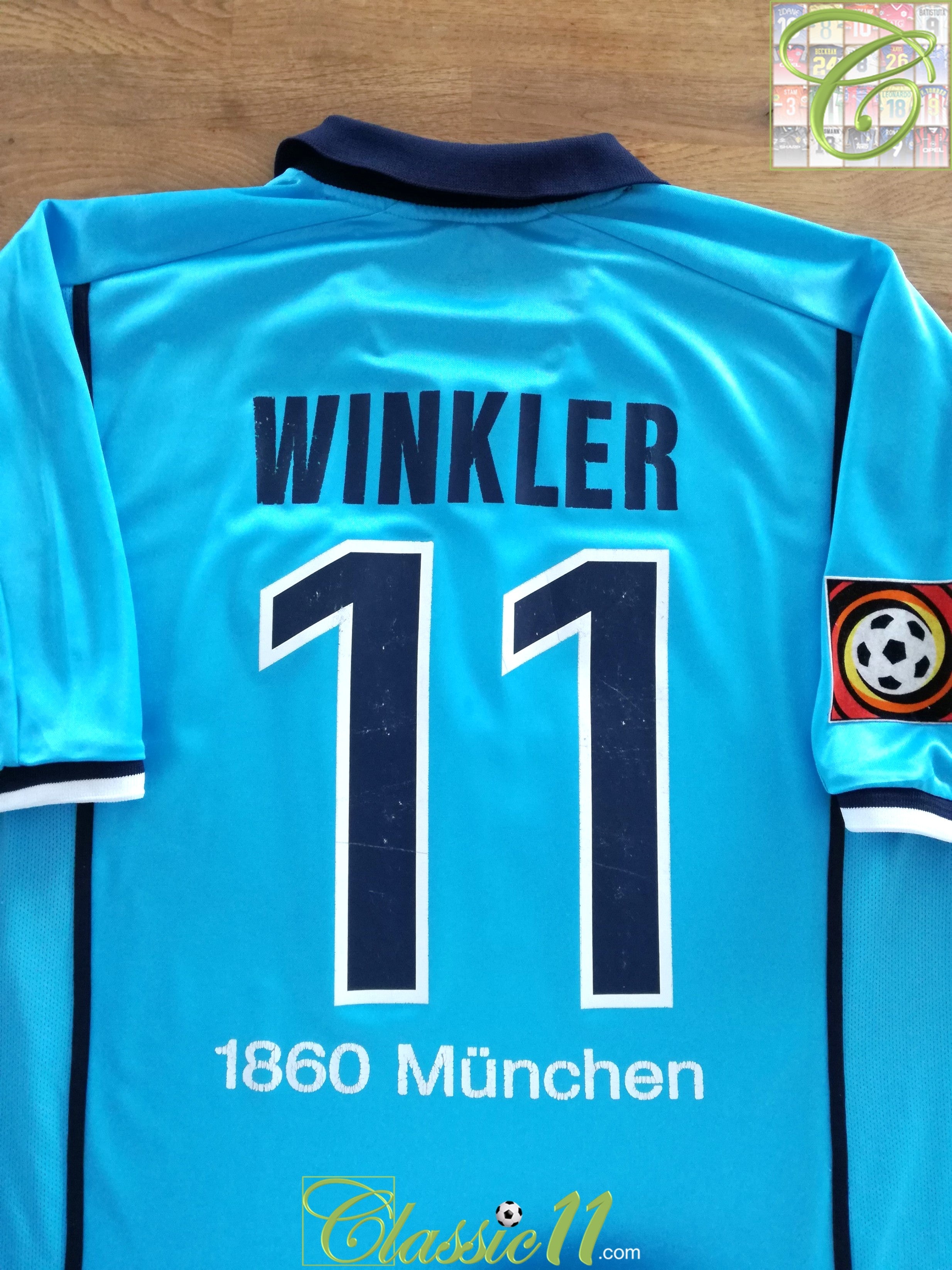 1999/00 1860 Munich Home Bundesliga Football Shirt Winkler #11 (XL)