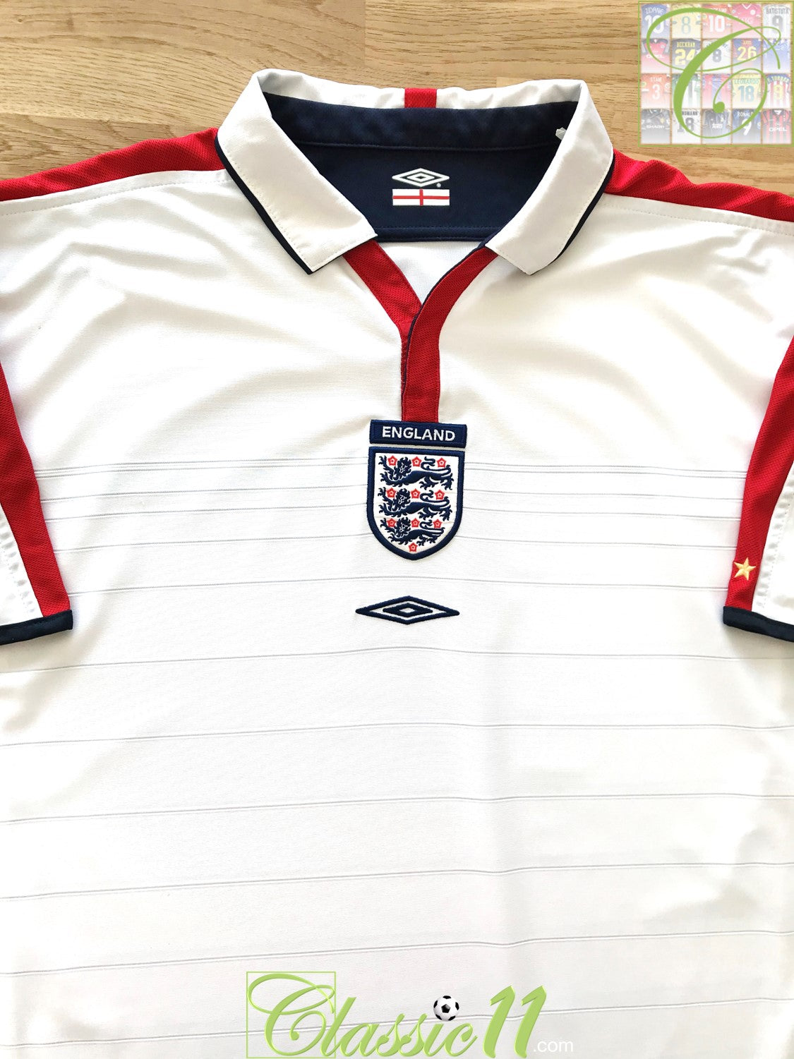 2003/04 England Home Football Shirt (XXL)