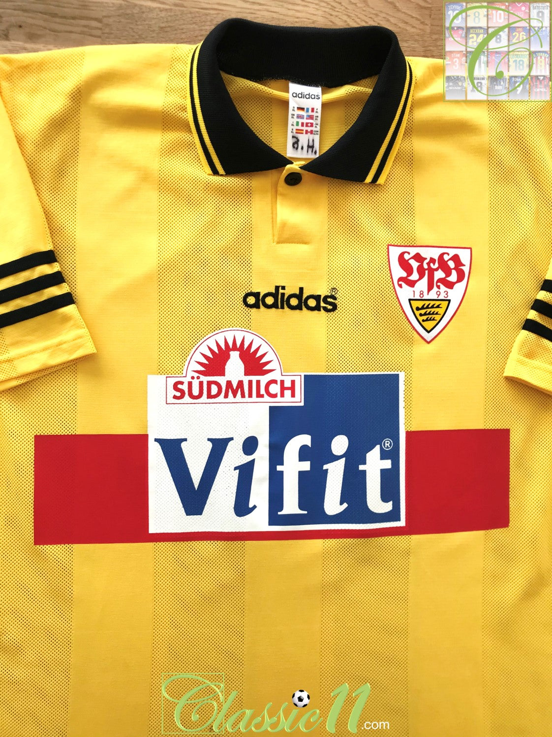 1995/96 Stuttgart 3rd Football Shirt SchÃ¤fer #13 (XL)