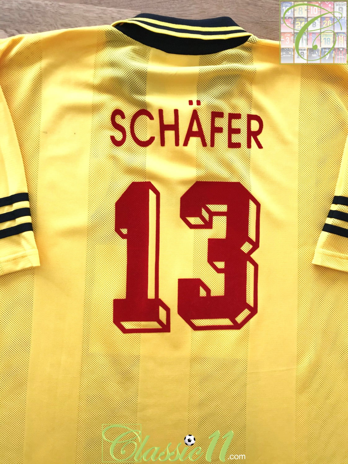 1995/96 Stuttgart 3rd Football Shirt SchÃ¤fer #13 (XL)