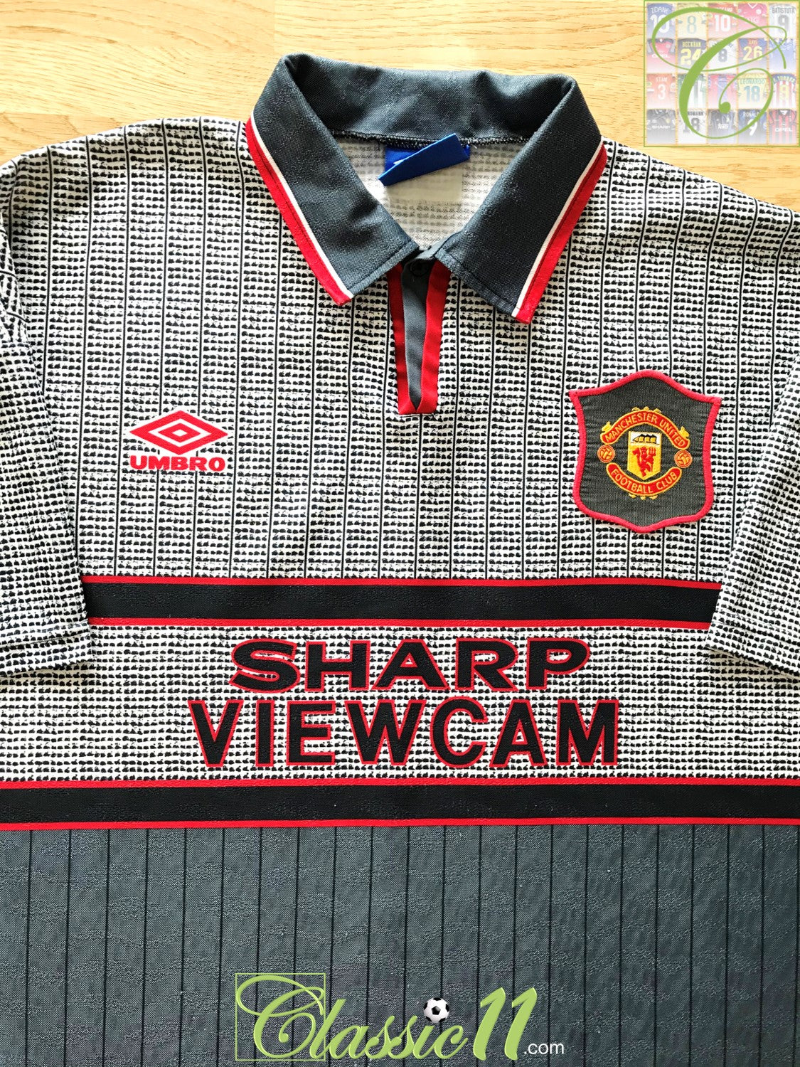 Manchester United 1995 - 1996 away football shirt jersey camiseta Umbro  size L