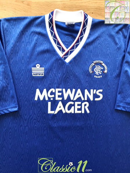 rangers 1996 retro football shirt