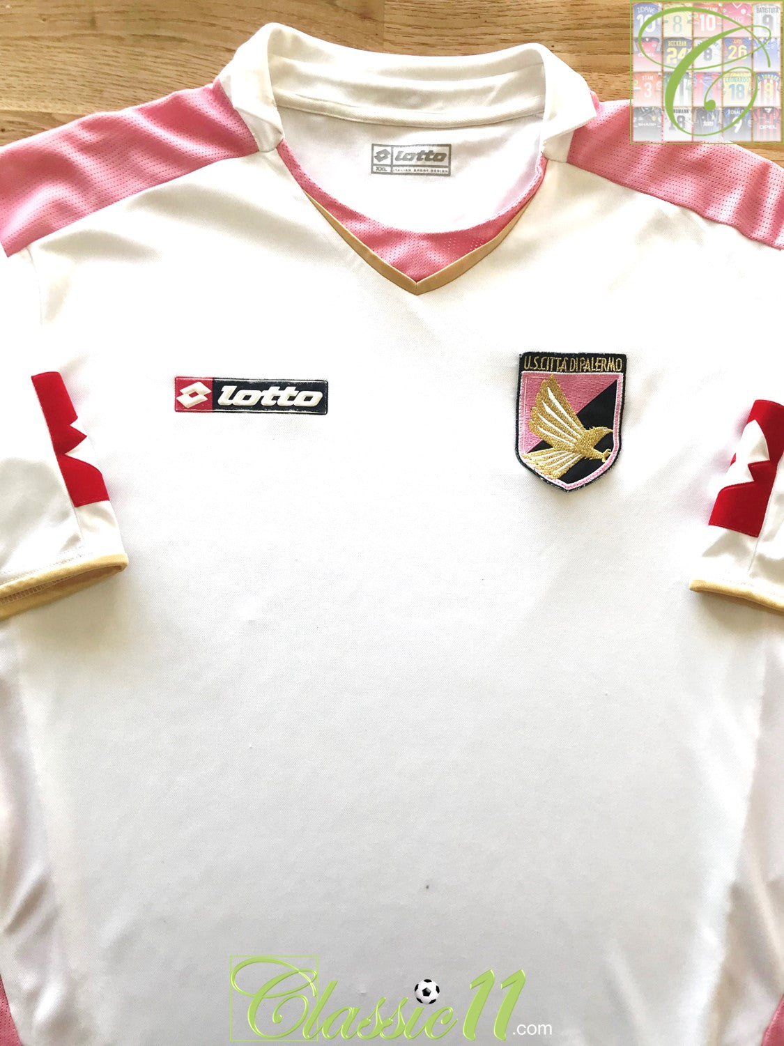 2005/06 Palermo 3rd Kit Football Shirt / Vintage Lotto Soccer Jersey